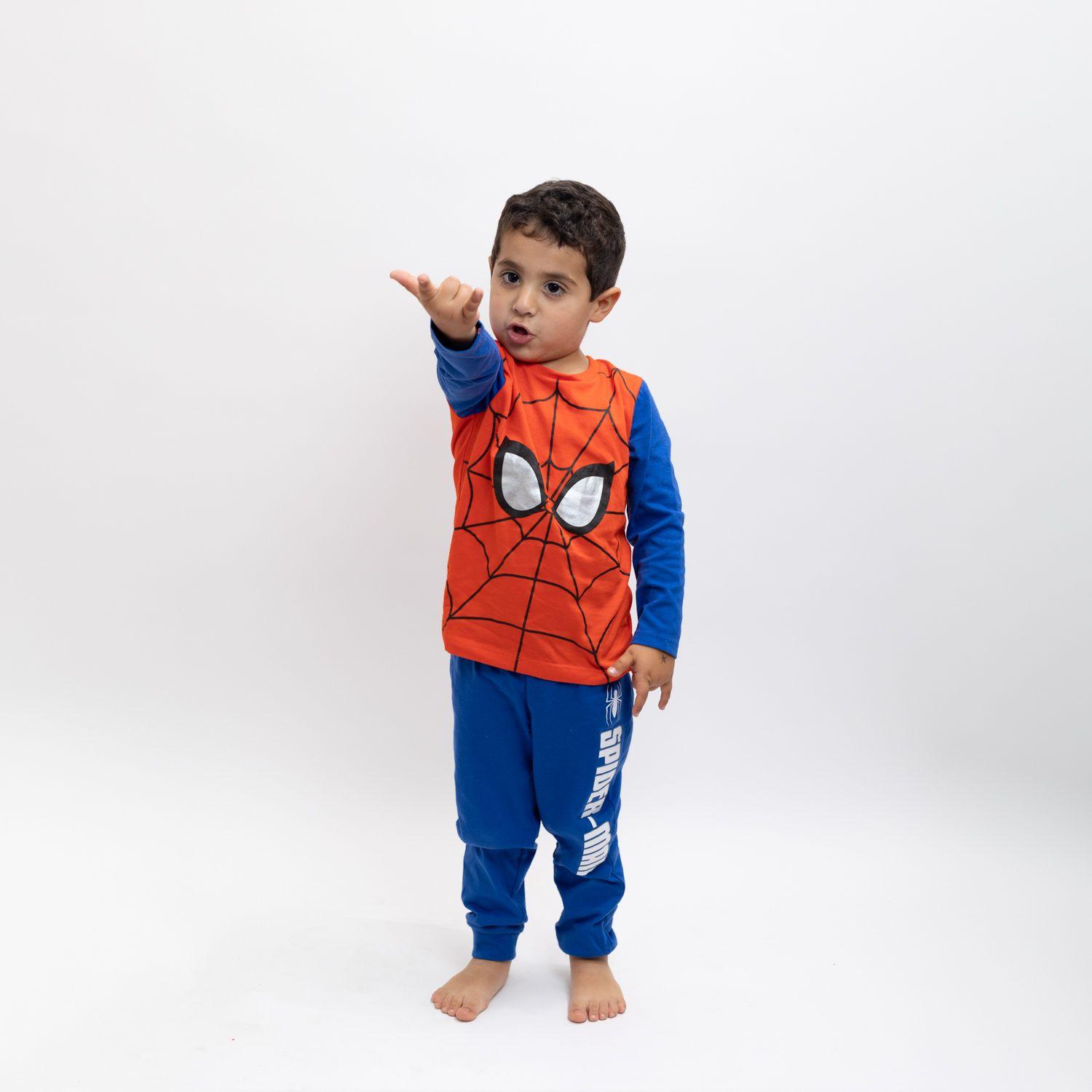 Pijama Disfraz Niño Spiderman Traje Torso Azul Marvel-0