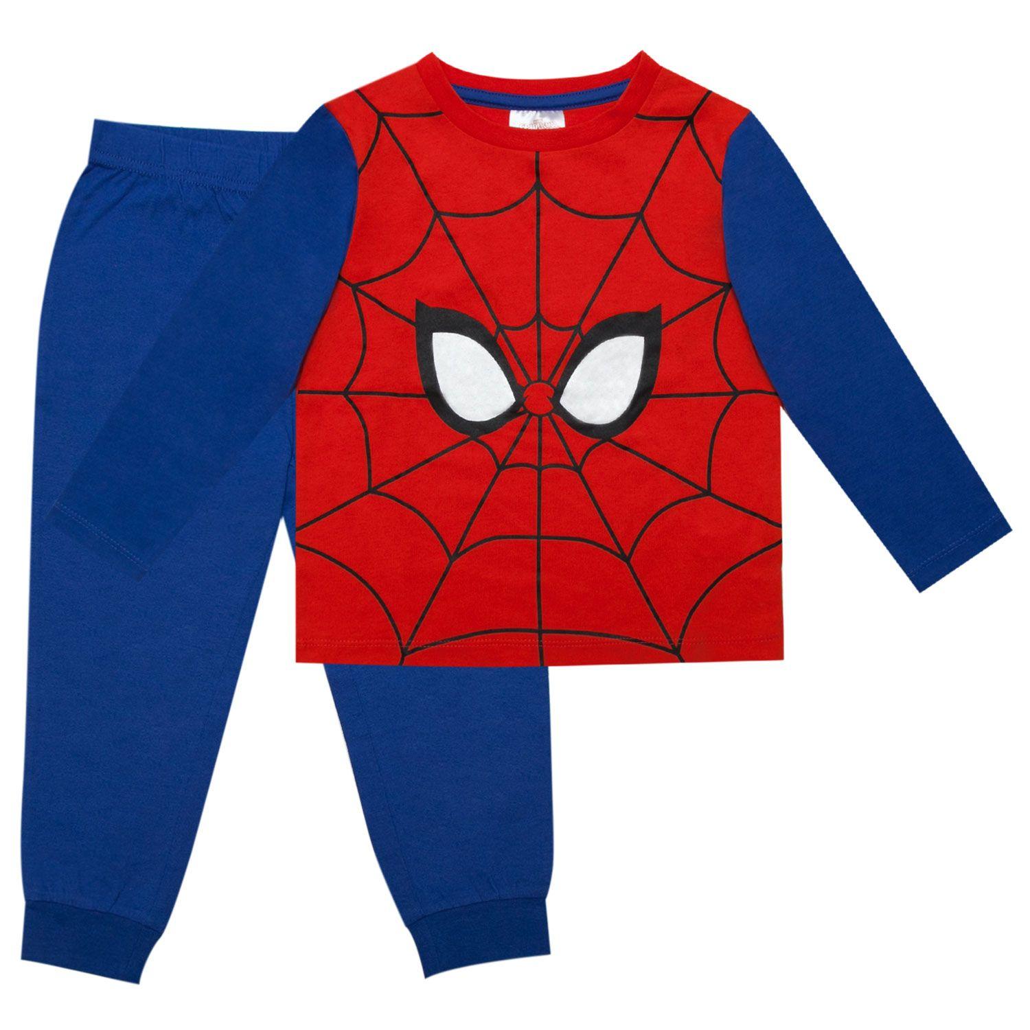 Pijama Disfraz Niño Spiderman Traje Torso Azul Marvel-2