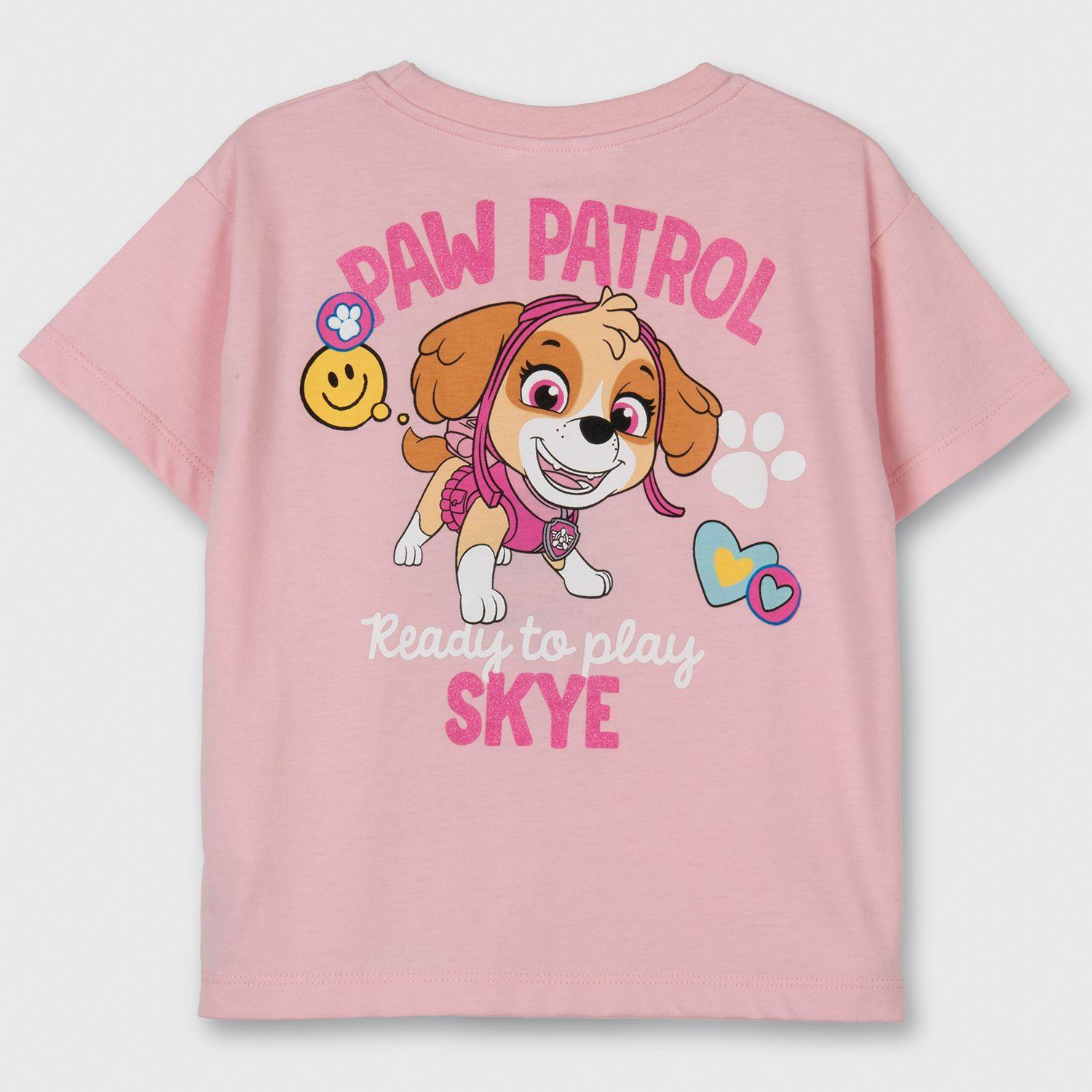 Polera Manga Corta Niña Rosado II Paw Patrol-1
