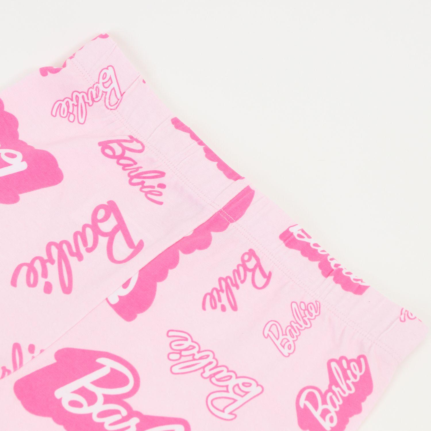 Conjunto Niña Blanco Logo Barbie-3
