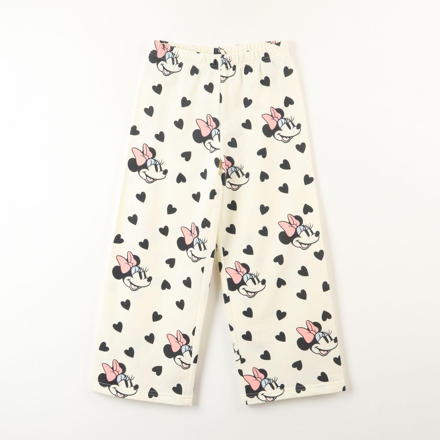Pantalon Palazzo De Buzo Niña Minnie Love Beige Disney-0