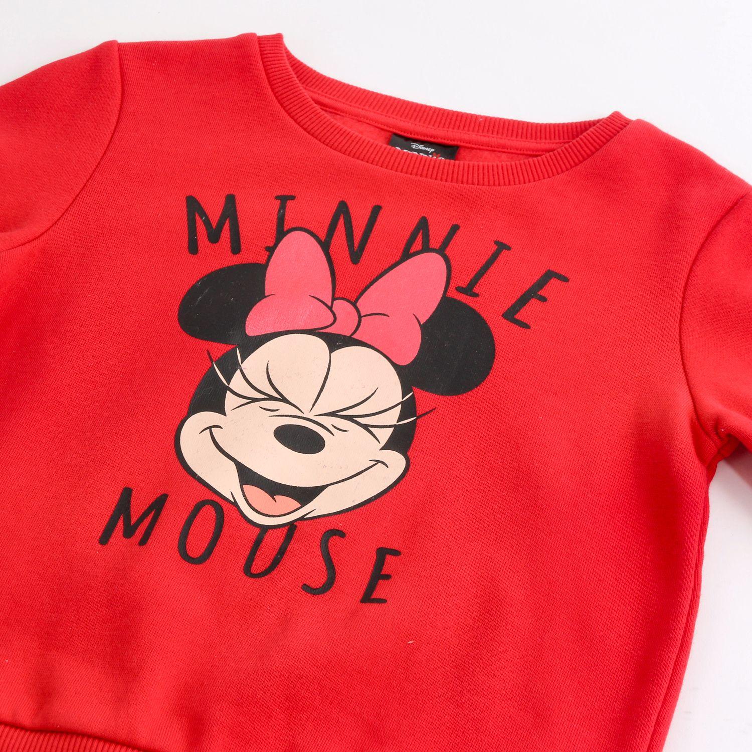 Polerón Cerrado Niña Minnie Smile Rojo Disney-2