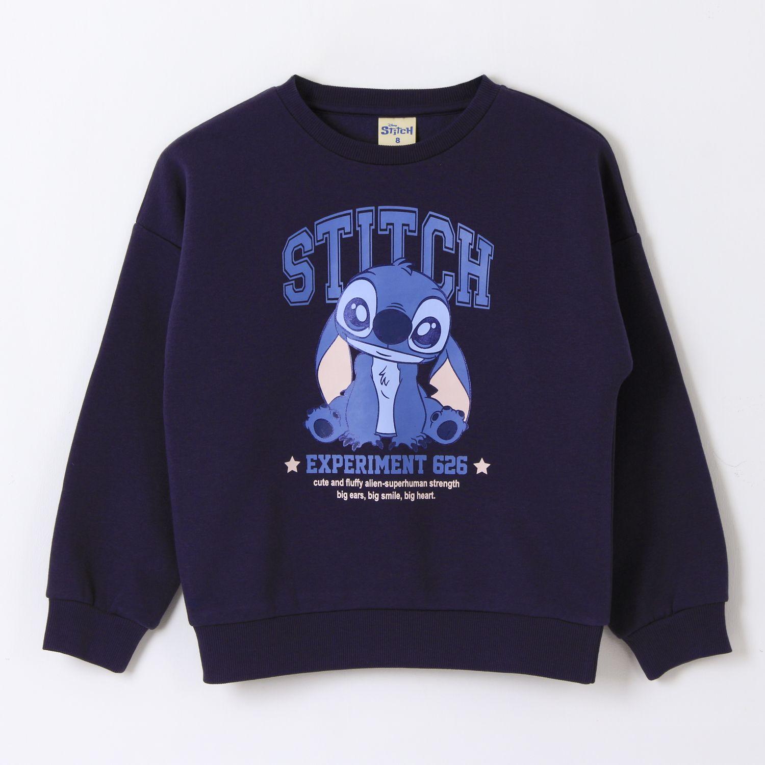Polerón Cerrado Niña Experiment 626 Lilo Stitch Azul Disney-0