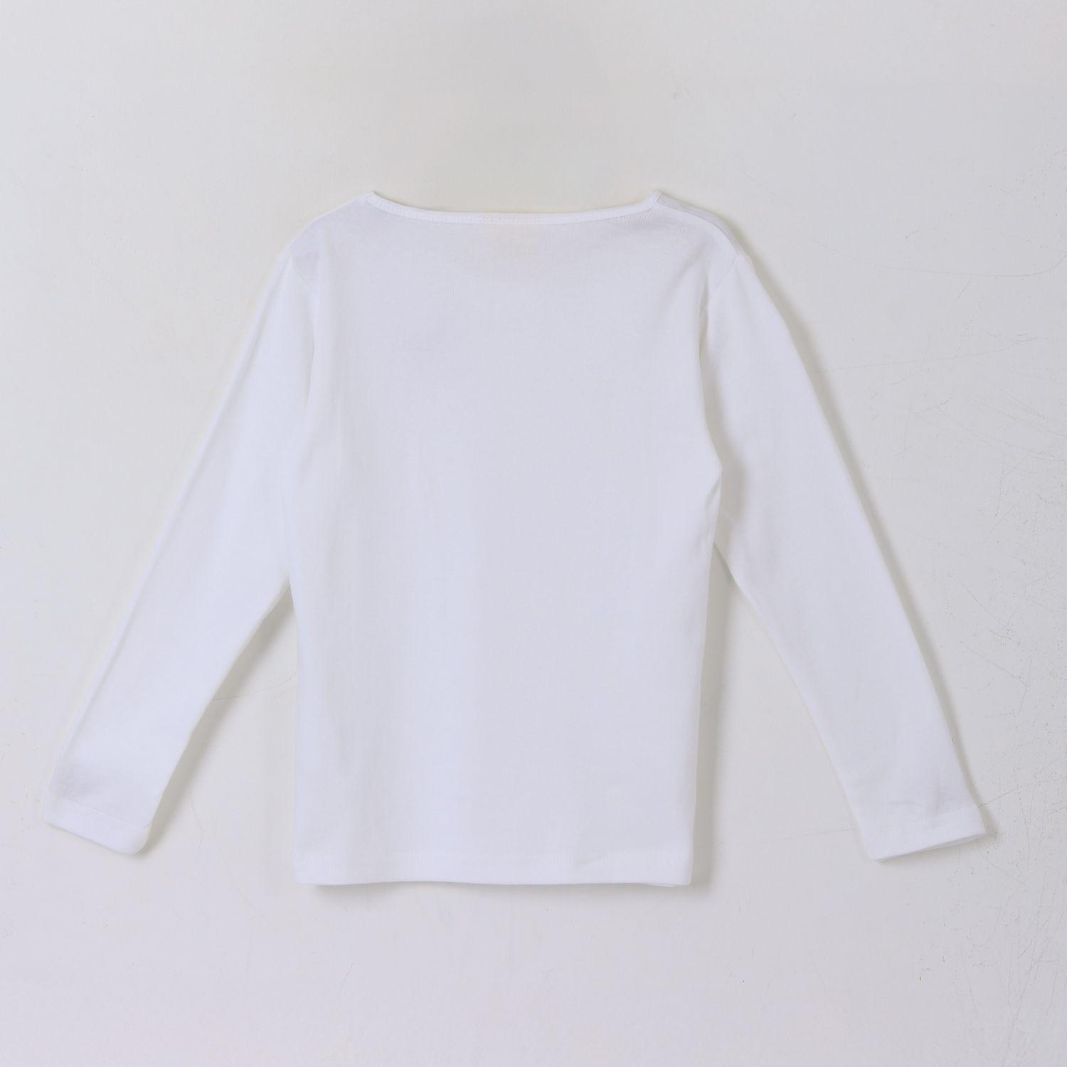 Bipack Camiseta Escolar Niña Manga Larga Blanco Lilo Stitch-2