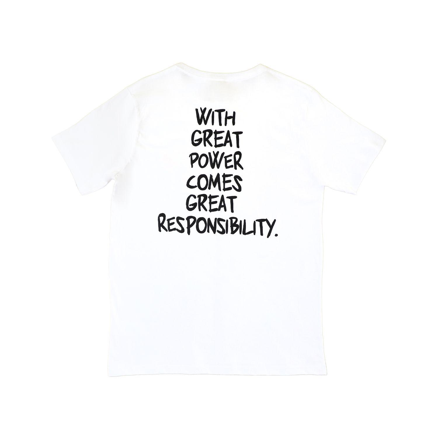 Polera Hombre Spiderman Working Blanco Marvel-2