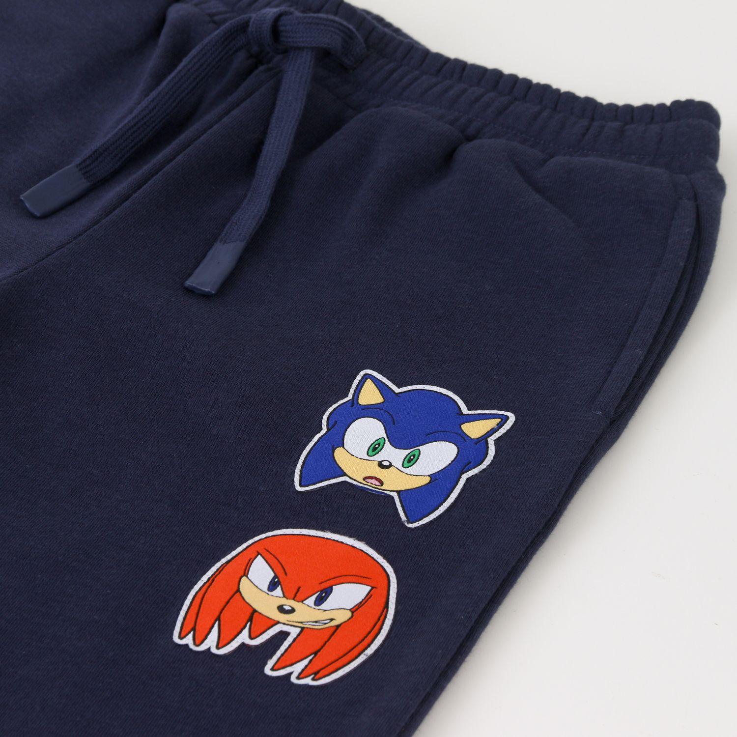 Conjunto Buzo Niño Full Print Sonic & Nuckles Beige Sonic-3