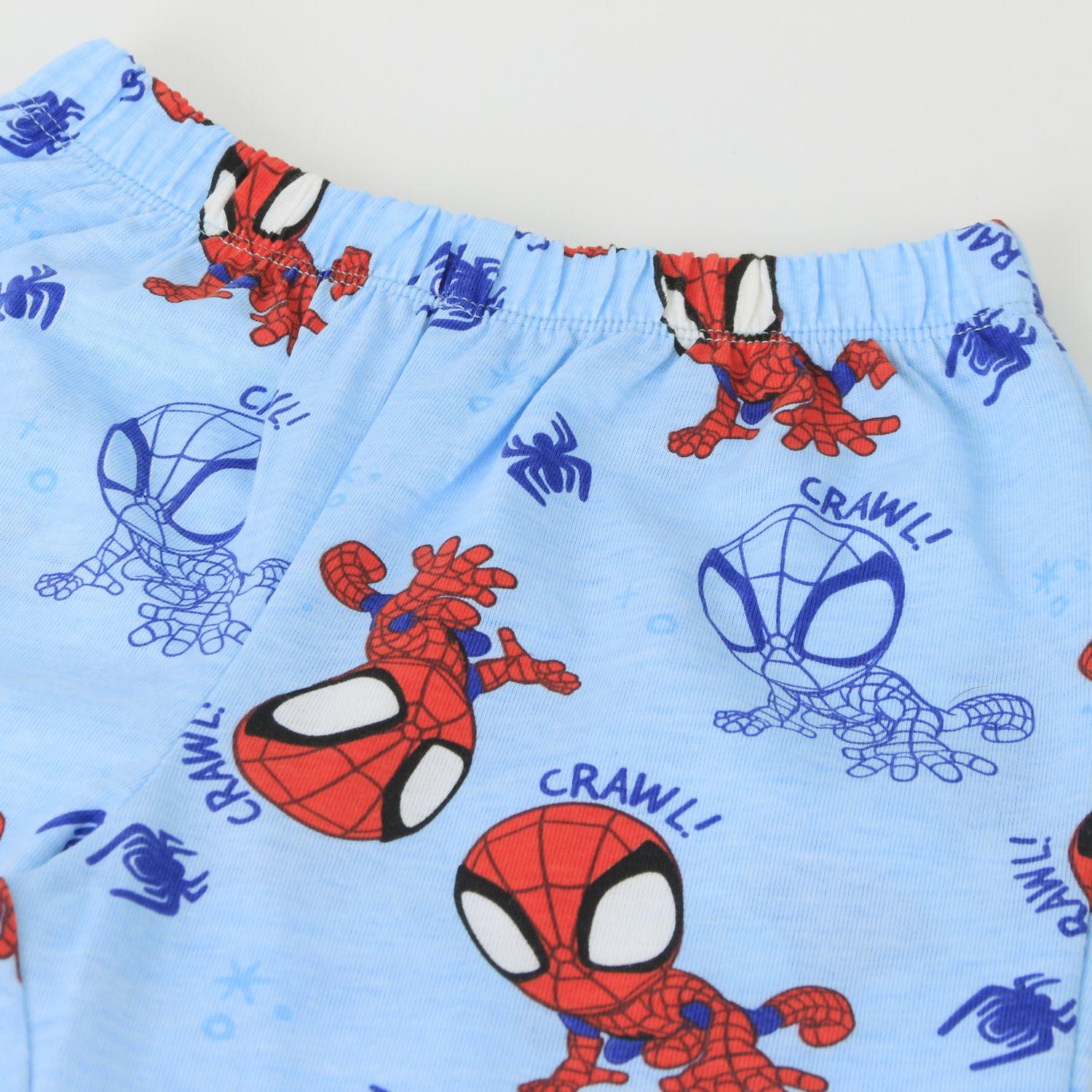 Pijama Manga Larga Niño Full Print Spidey Celeste Marvel-3