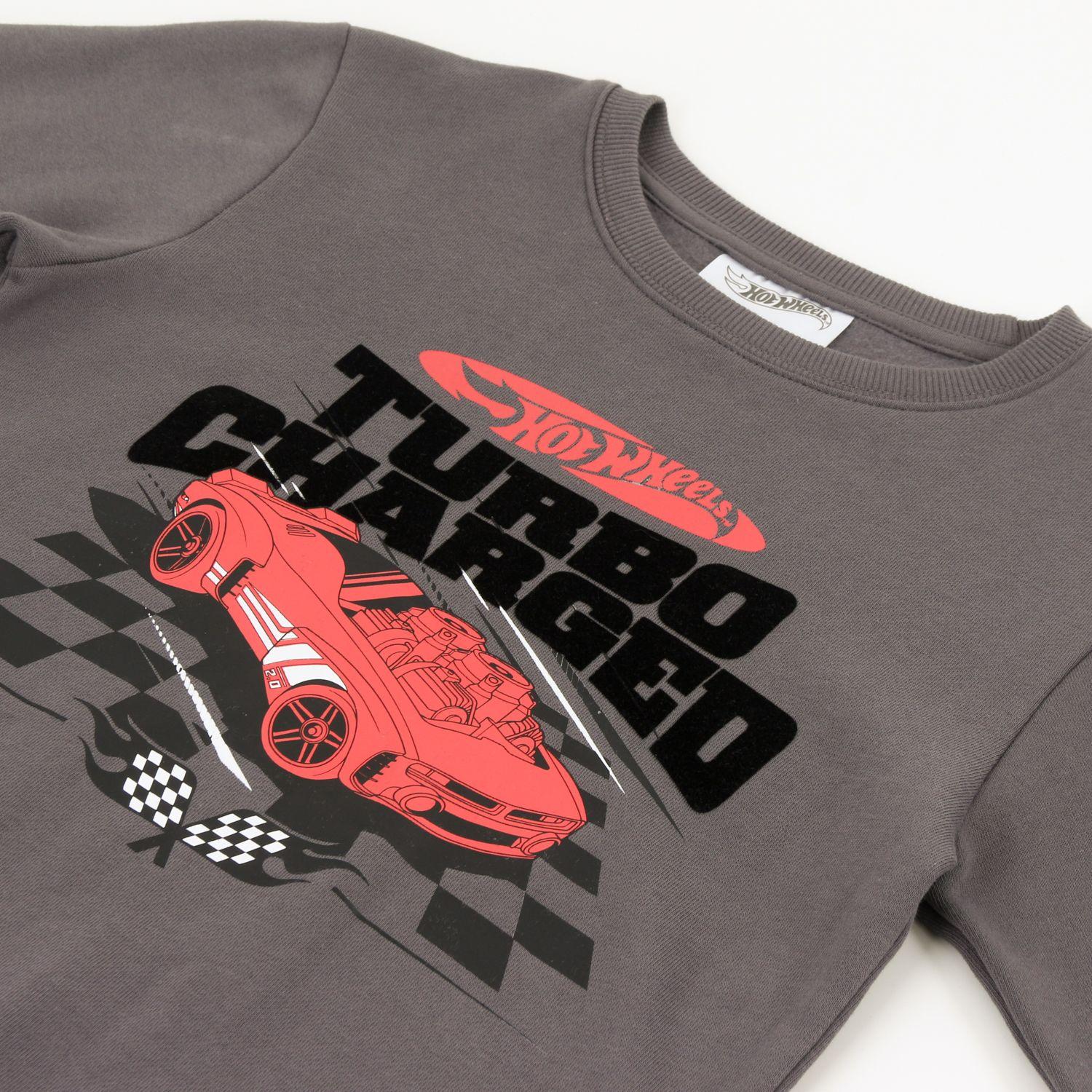 Conjunto Buzo Niño Turbo Charged Gris Hot Wheels-2