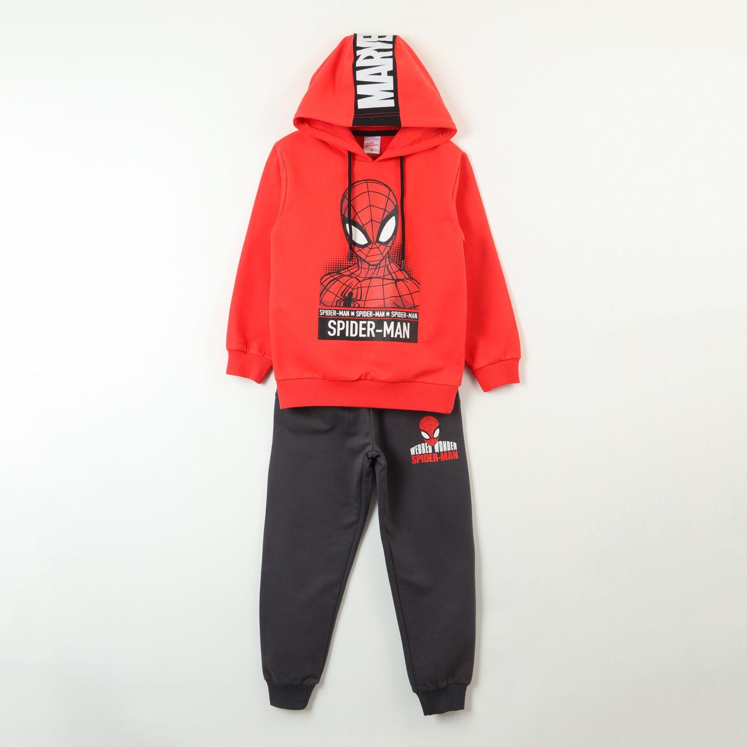 Conjunto Buzo Niño Spiderman Personaje Logo Rojo Marvel-0