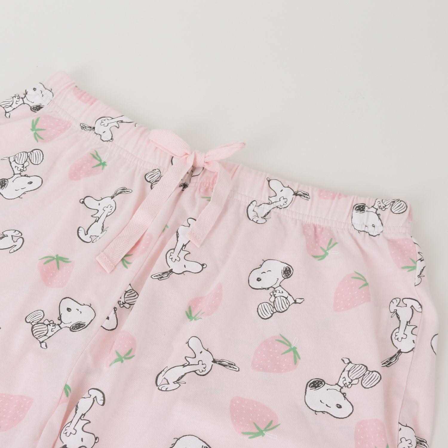 Pijama Manga Corta Mujer Rosado Sweet Snoopy-3