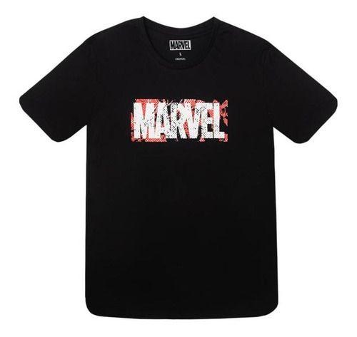 Polera Hombre Attitude Negro Marvel-0