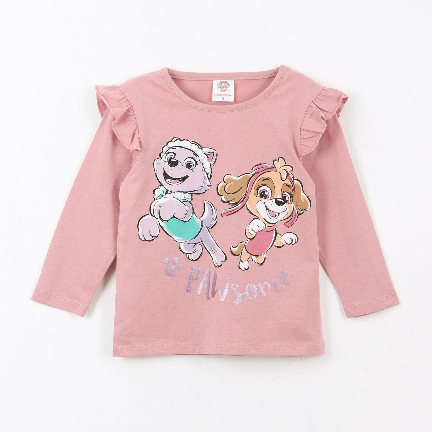 Polera Manga Larga Niña Vuelos Friends Rosado Paw Patrol-0