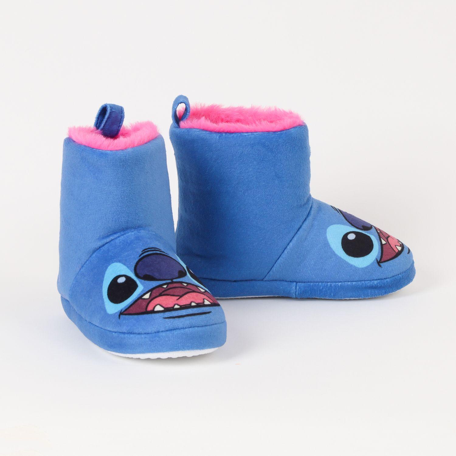 Pantufla Bota Niña Lilo & Stitch Face Celeste Disney-1