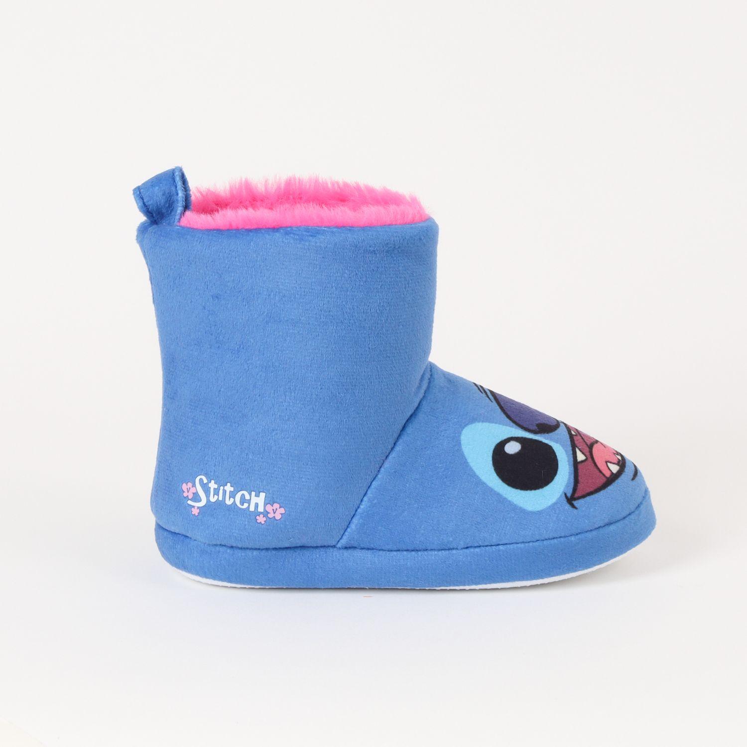 Pantufla Bota Niña Lilo & Stitch Face Celeste Disney-2