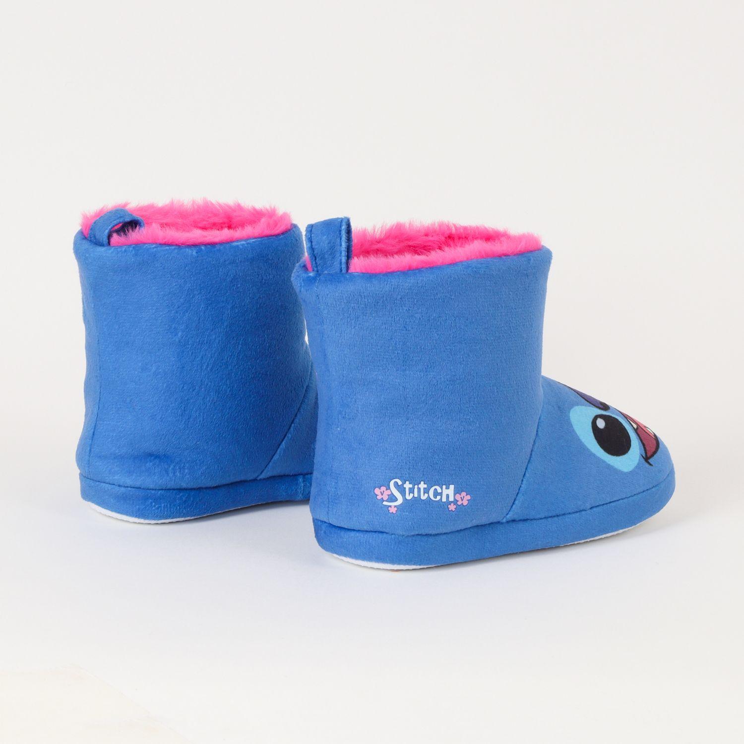 Pantufla Bota Niña Lilo & Stitch Face Celeste Disney-3