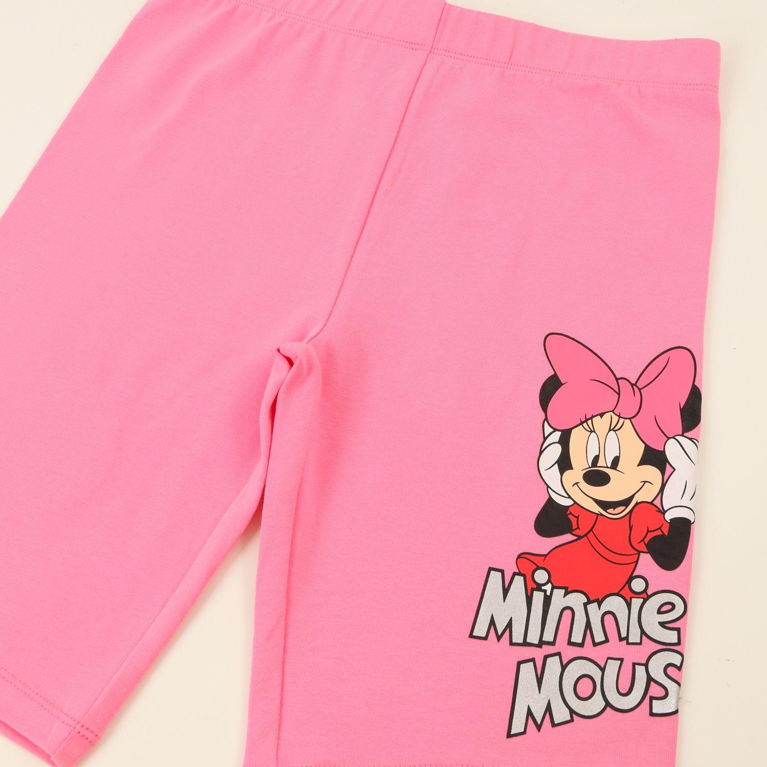 Calza Niña Biker Fucsia Minnie Disney-2
