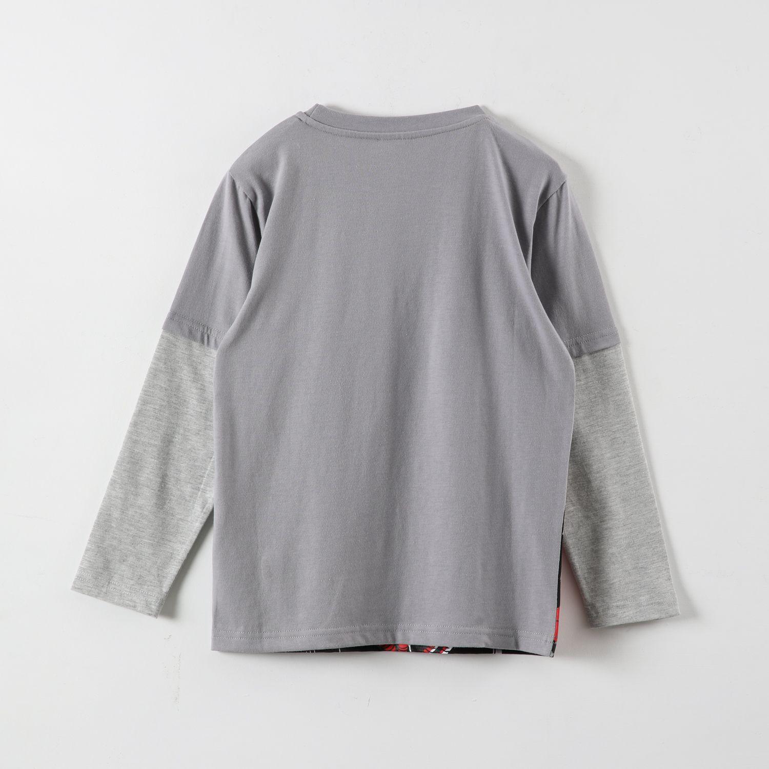 Polera Manga Larga Niño Spiderman Protector Of Gris Marvel-2
