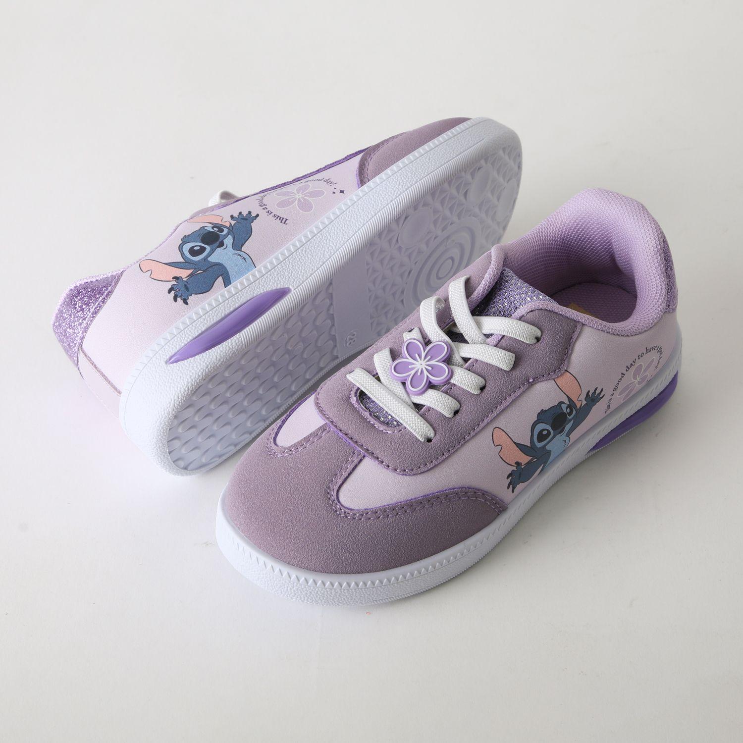 Zapatilla Luces Niña Flor Lilo & Stitch Morado Disney-3