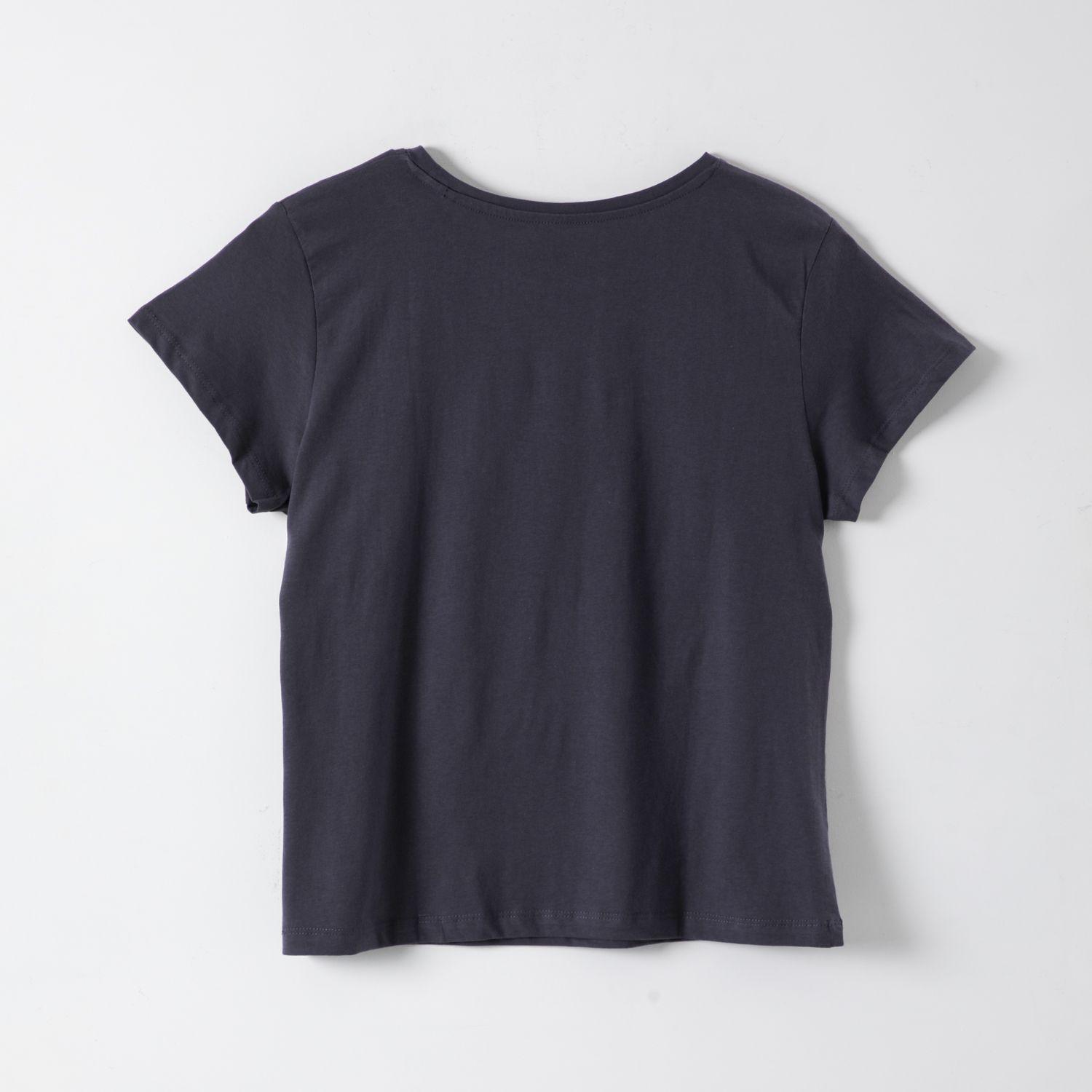 Polera Manga Corta Mujer Mickey Mouse Gris Disney-2
