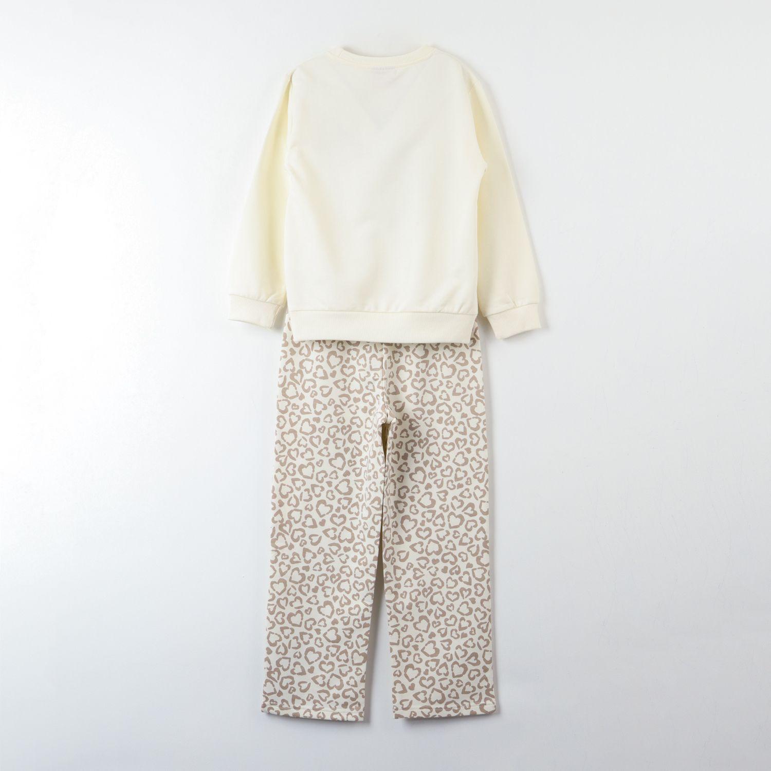 Conjunto Buzo Niña Animal Print Beige Hello Kitty-3