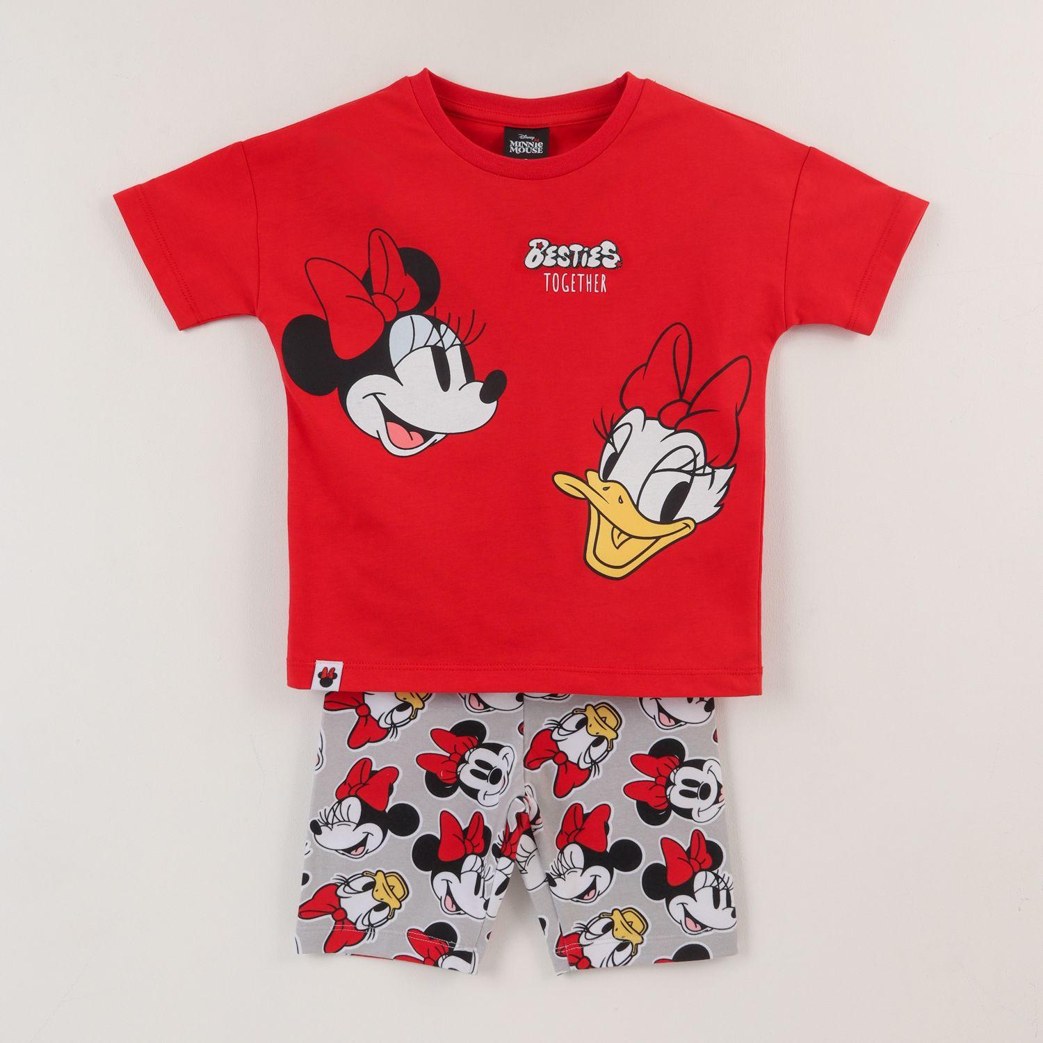Conjunto Niña Rojo Minnie & Daisy Smiling Disney-0