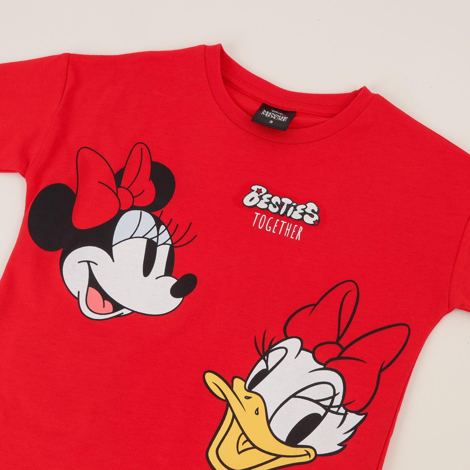Conjunto Niña Rojo Minnie & Daisy Smiling Disney-2