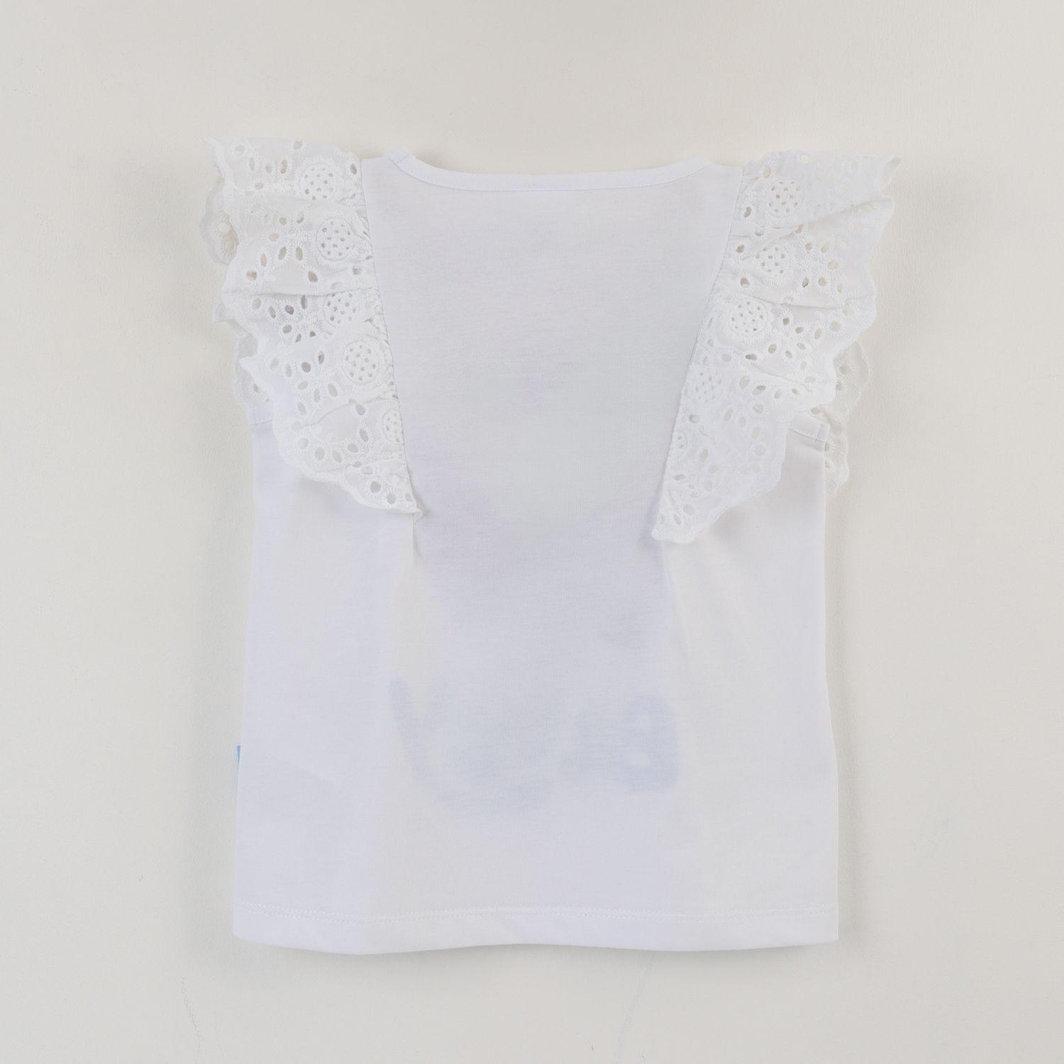 Polera Sin Manga Niña Blanco Vuelos Cake Bluey-1