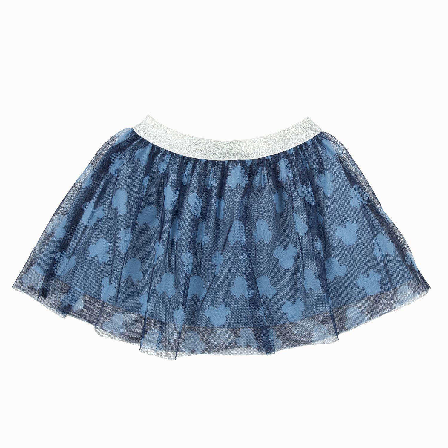 Falda Niña Contornos Tull Azul Disney-3