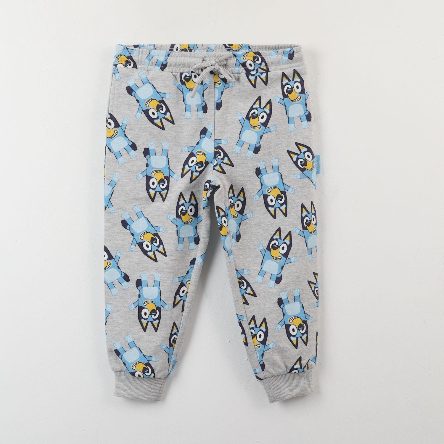 Pantalon De Buzo Niña Siluetas Gris Bluey-0