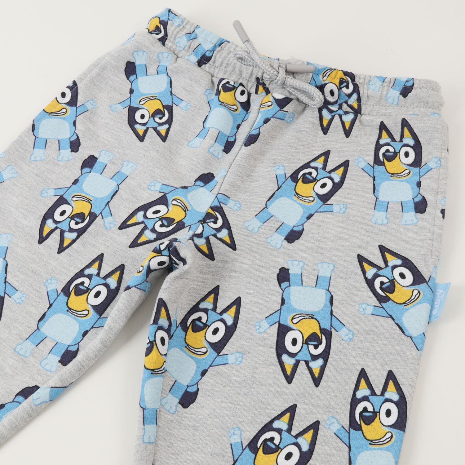 Pantalon De Buzo Niña Siluetas Gris Bluey-1