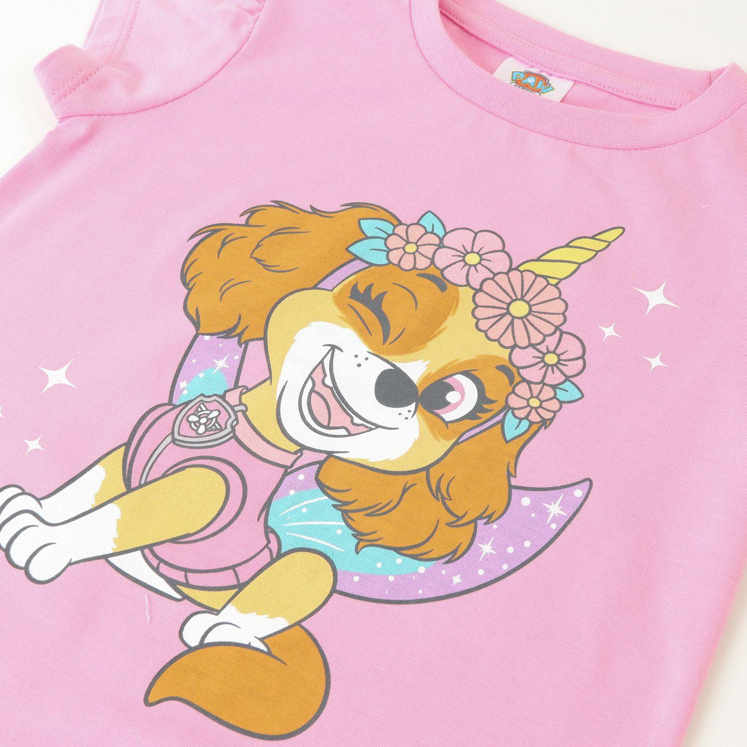 Pijama Manga Corta Niña Rosado Unicornio Paw Patrol-2