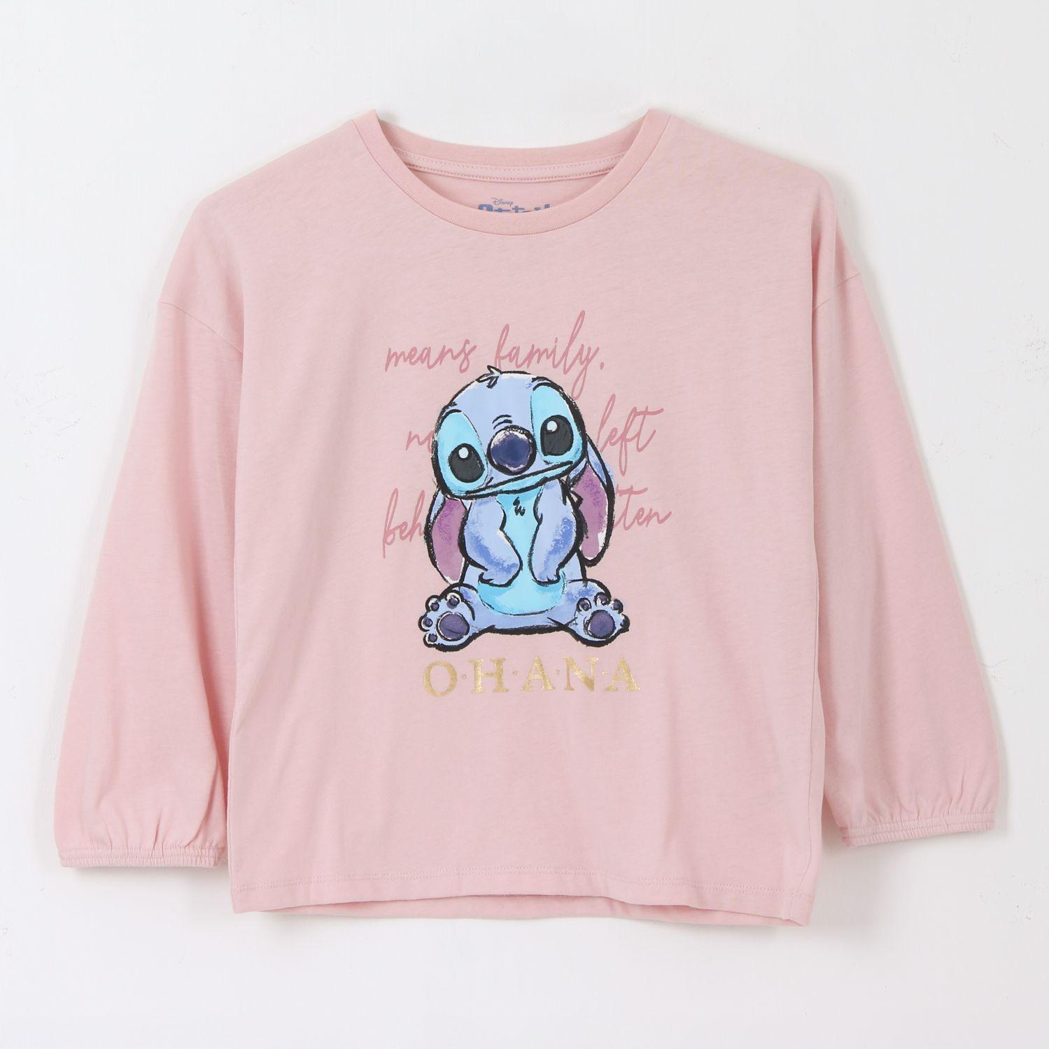 Polerón Cerrado Niña Ohana Lilo & Stitch Rosado Disney-0