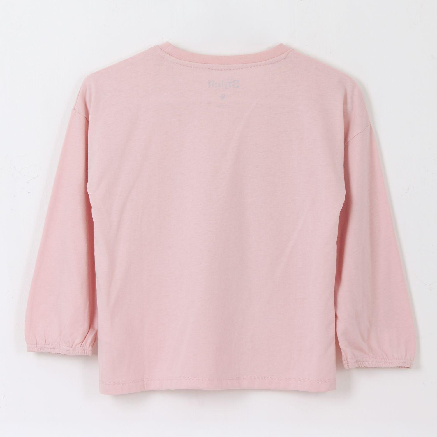 Polerón Cerrado Niña Ohana Lilo & Stitch Rosado Disney-1