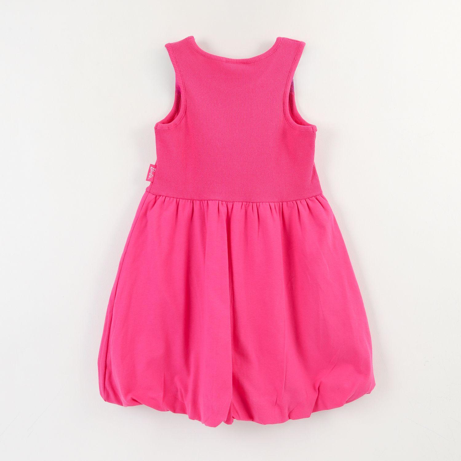 Vestido Sin Manga Niña Rosado Barbie Logo Barbie-1