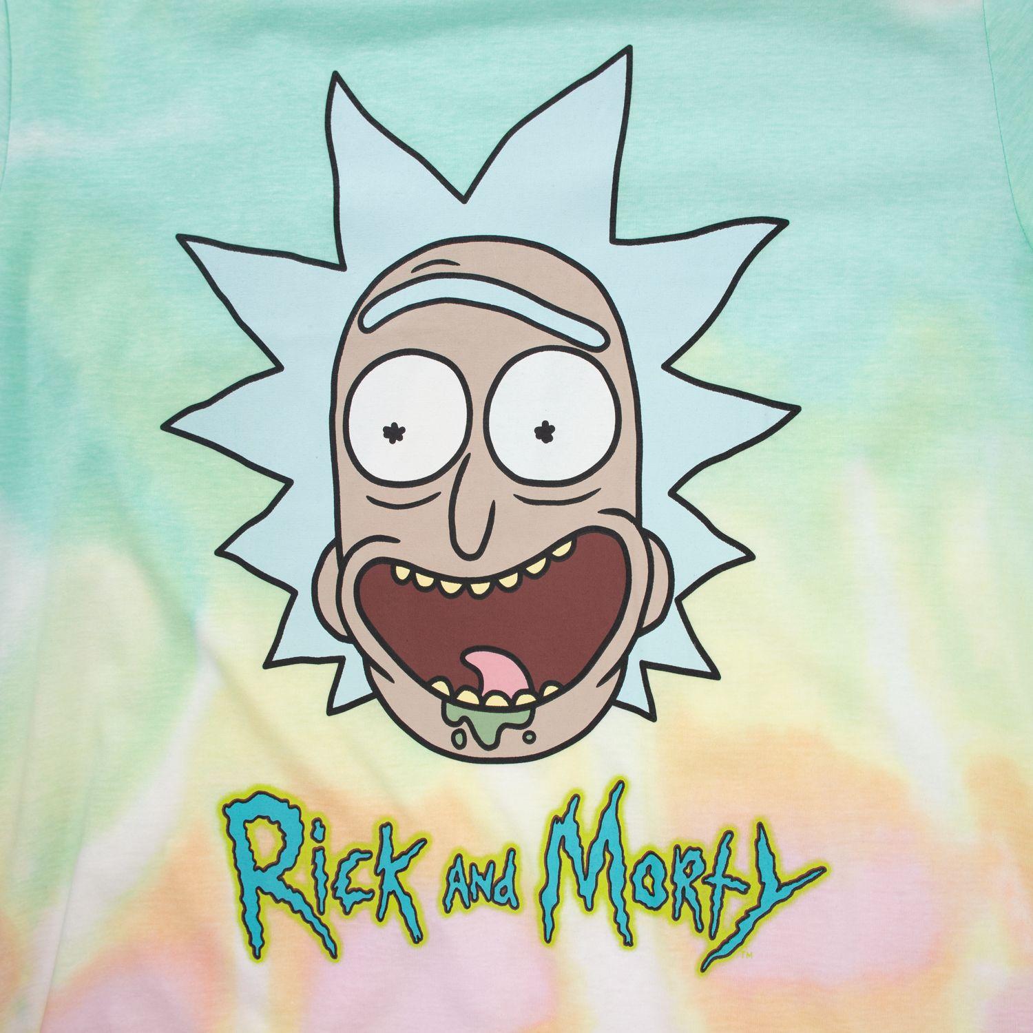 Polera Hombre Crazy Blanco Rick and Morty-1