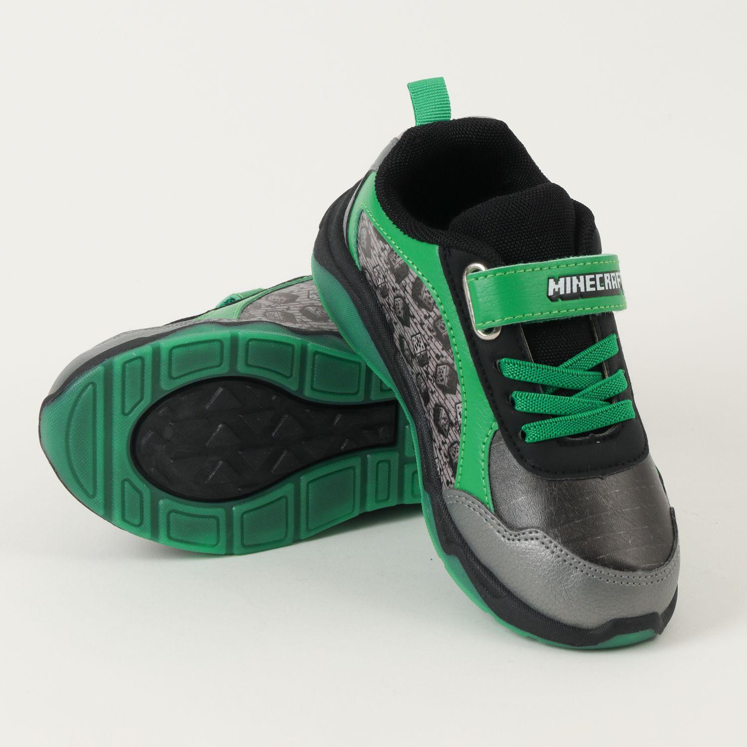 Zapatilla Con Luces Niño Creepers Negro Minecraft-3