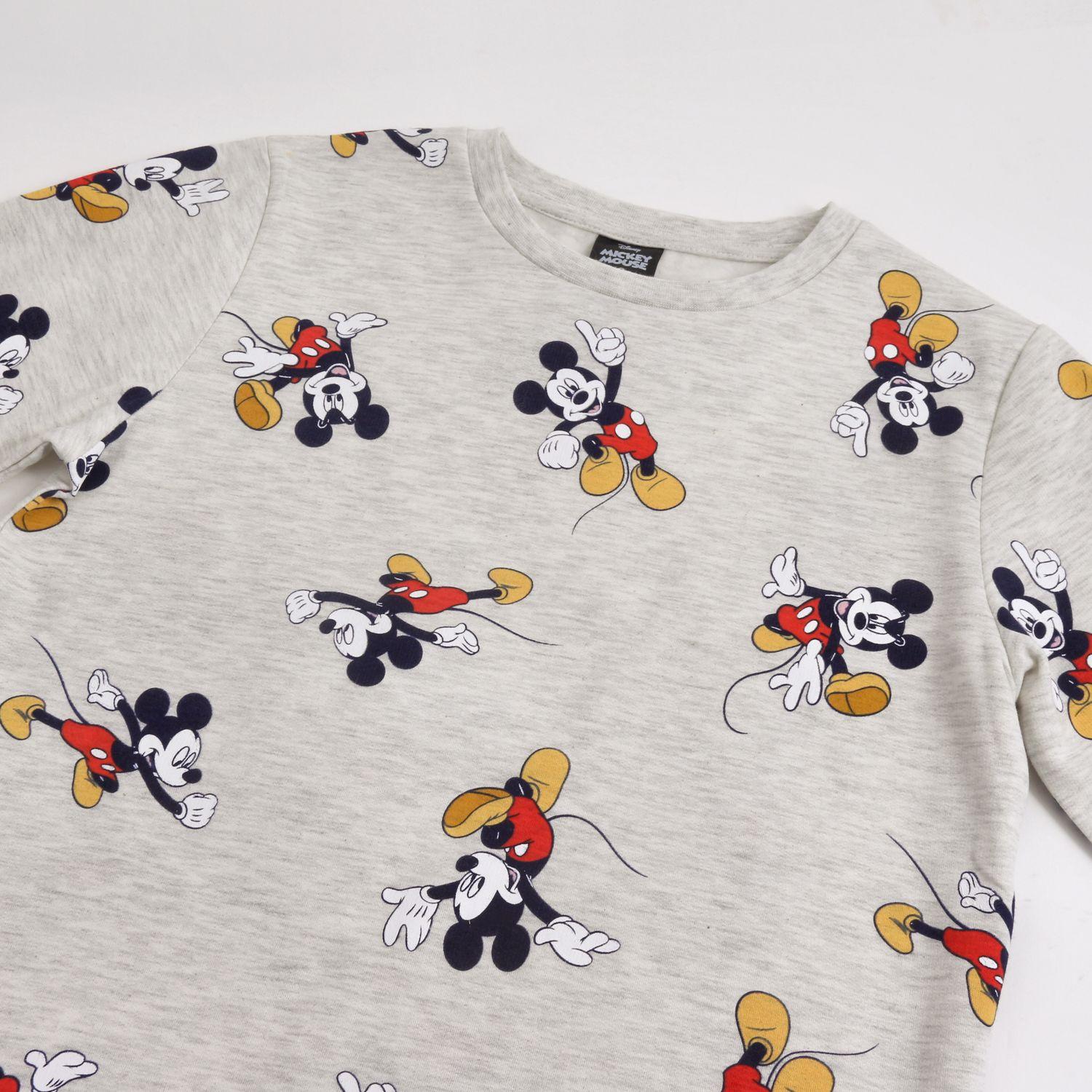 Pijama Manga Larga Niño Full Print Mickey Gris Disney-2