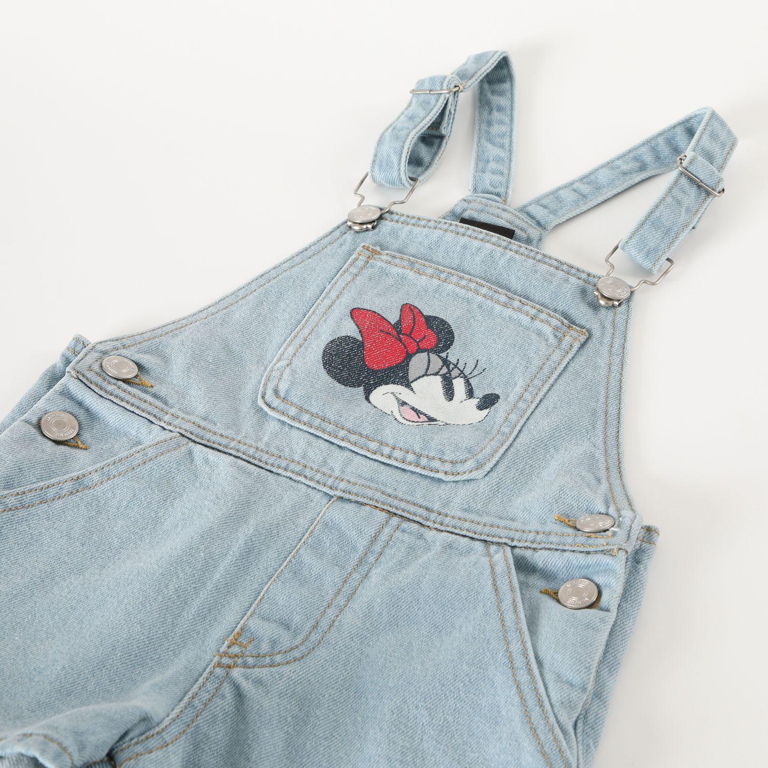 Conjunto Niña Jardinera Denim Minnie Disney-5