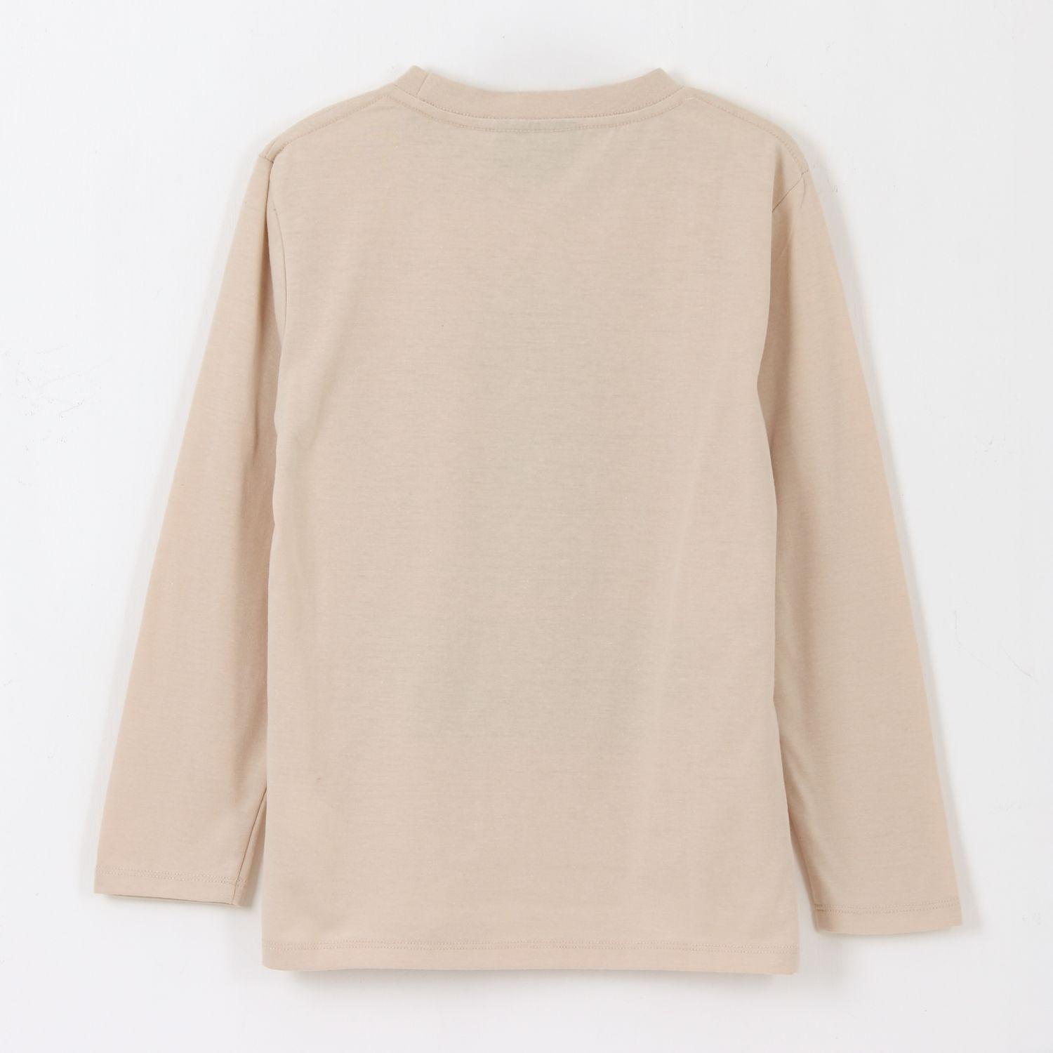 Polera Manga Larga Niño Hostile Behaviour Beige Minecraft-1