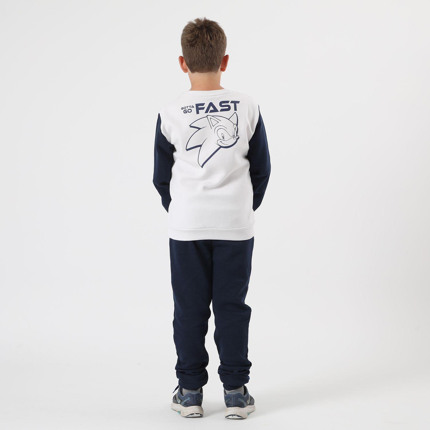 Buzo Niño Go Fast Blanco Sonic-2