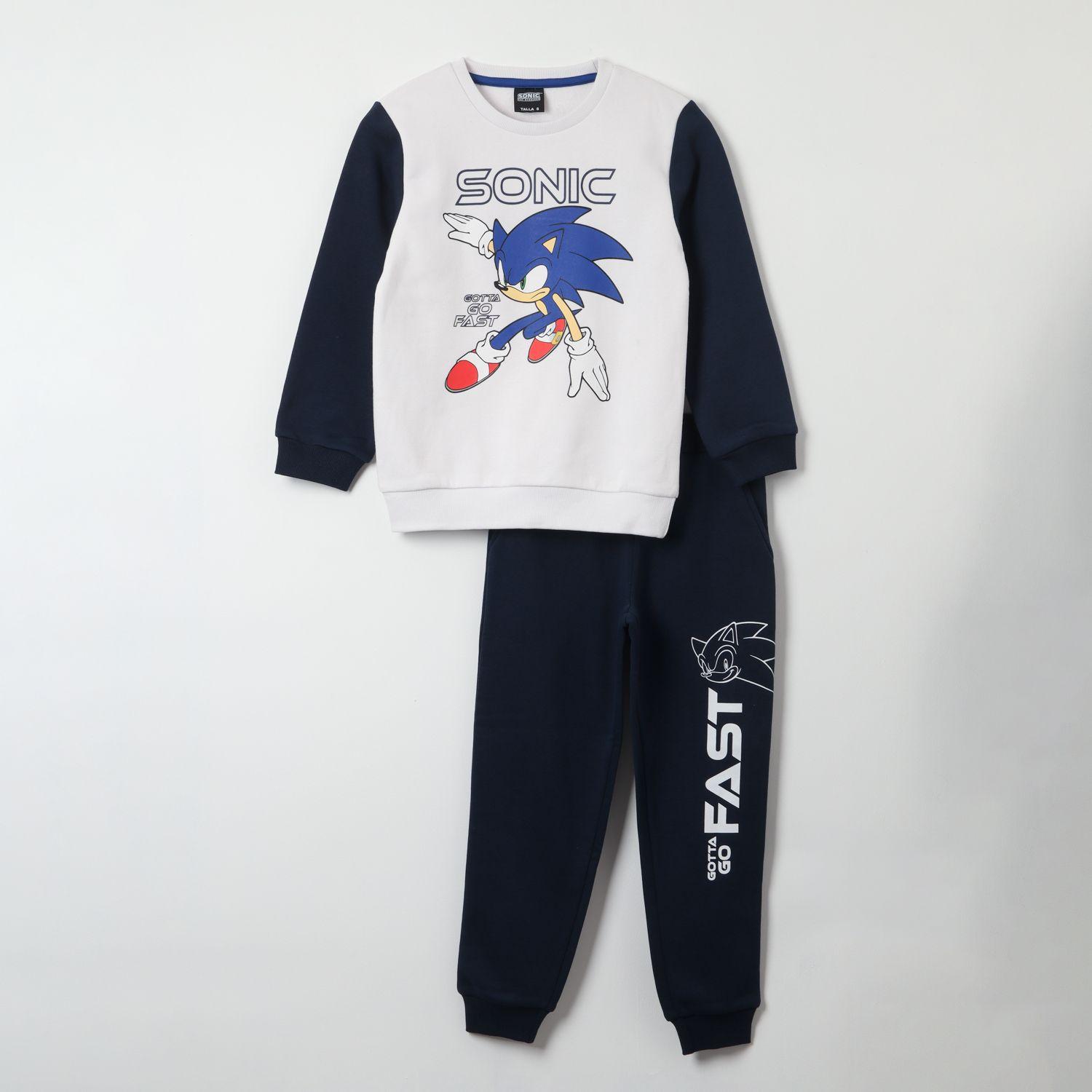 Buzo Niño Go Fast Blanco Sonic-3