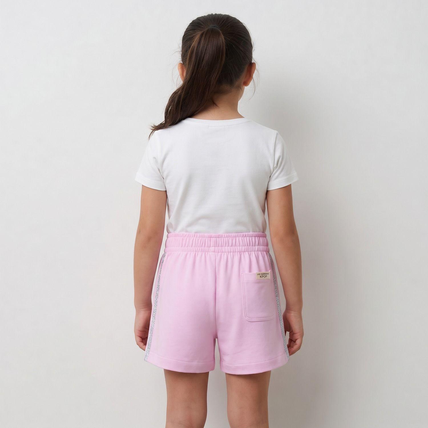 Short Niña Kpop Demon Hunters Rosado-1