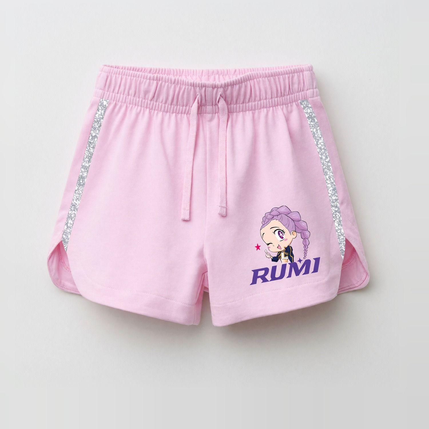 Short Niña Kpop Demon Hunters Rosado-2