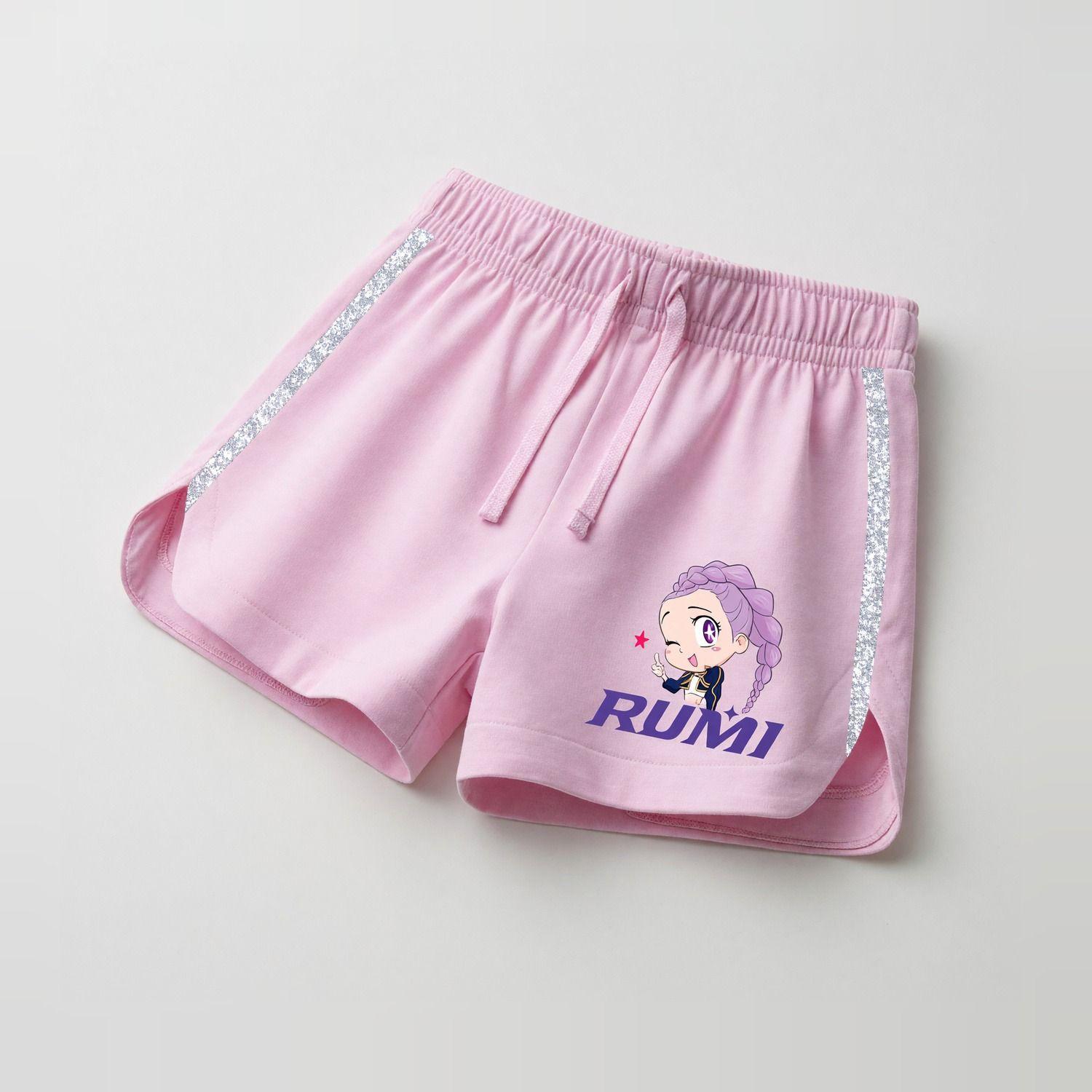 Short Niña Kpop Demon Hunters Rosado-4