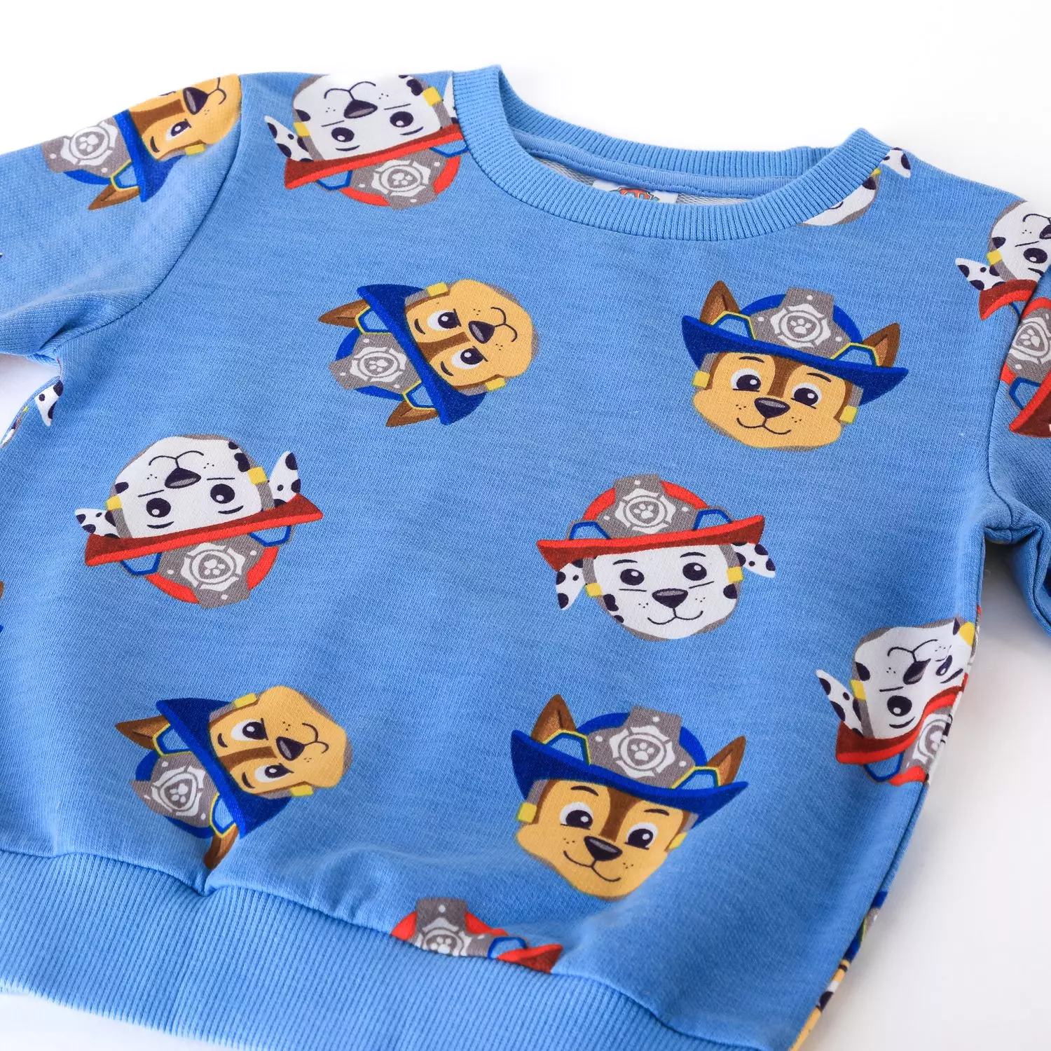 Polerón Cerrado Niño Paw Patrol Full Print Azul-2