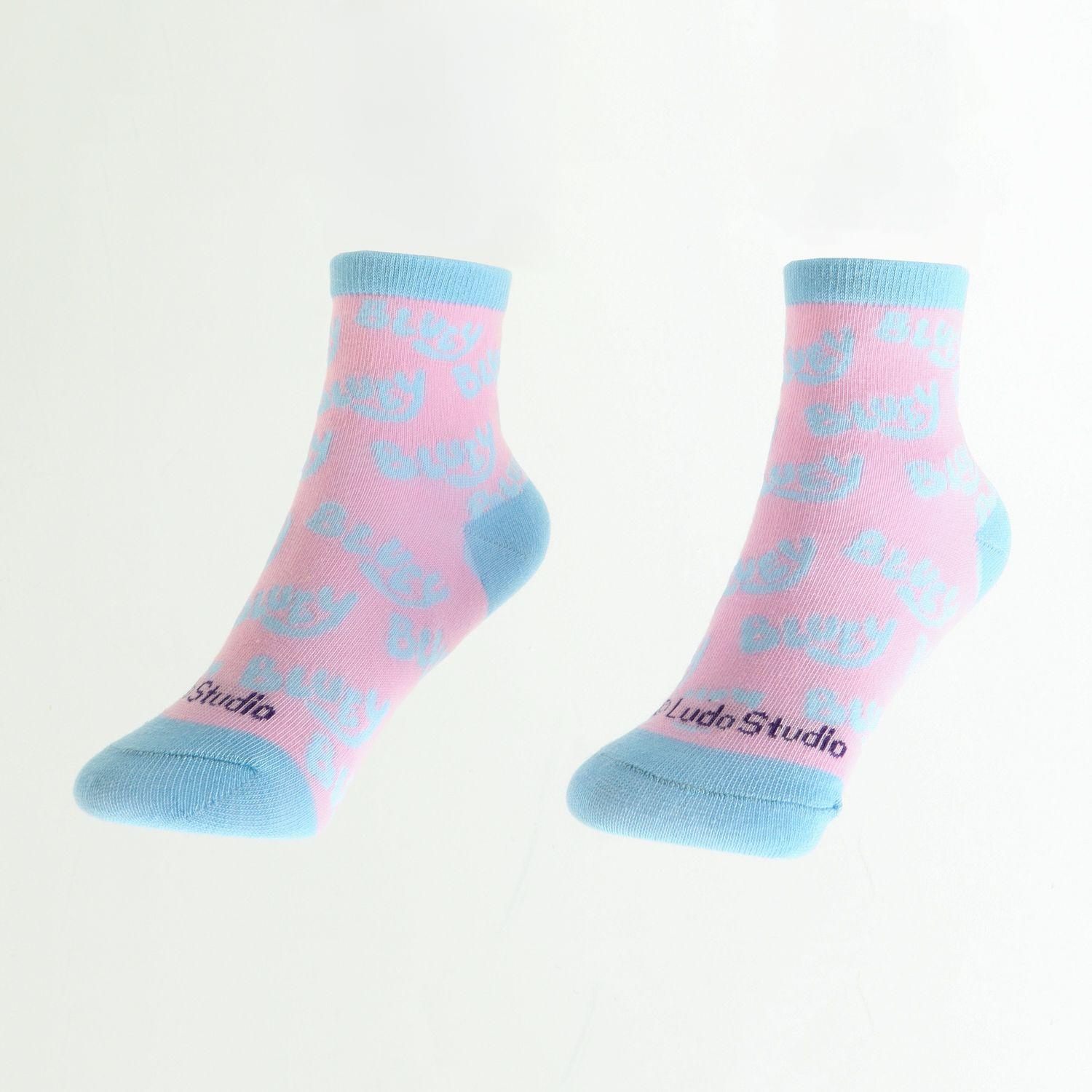 Bipack Calcetines Niña Logo Morado Bluey-1