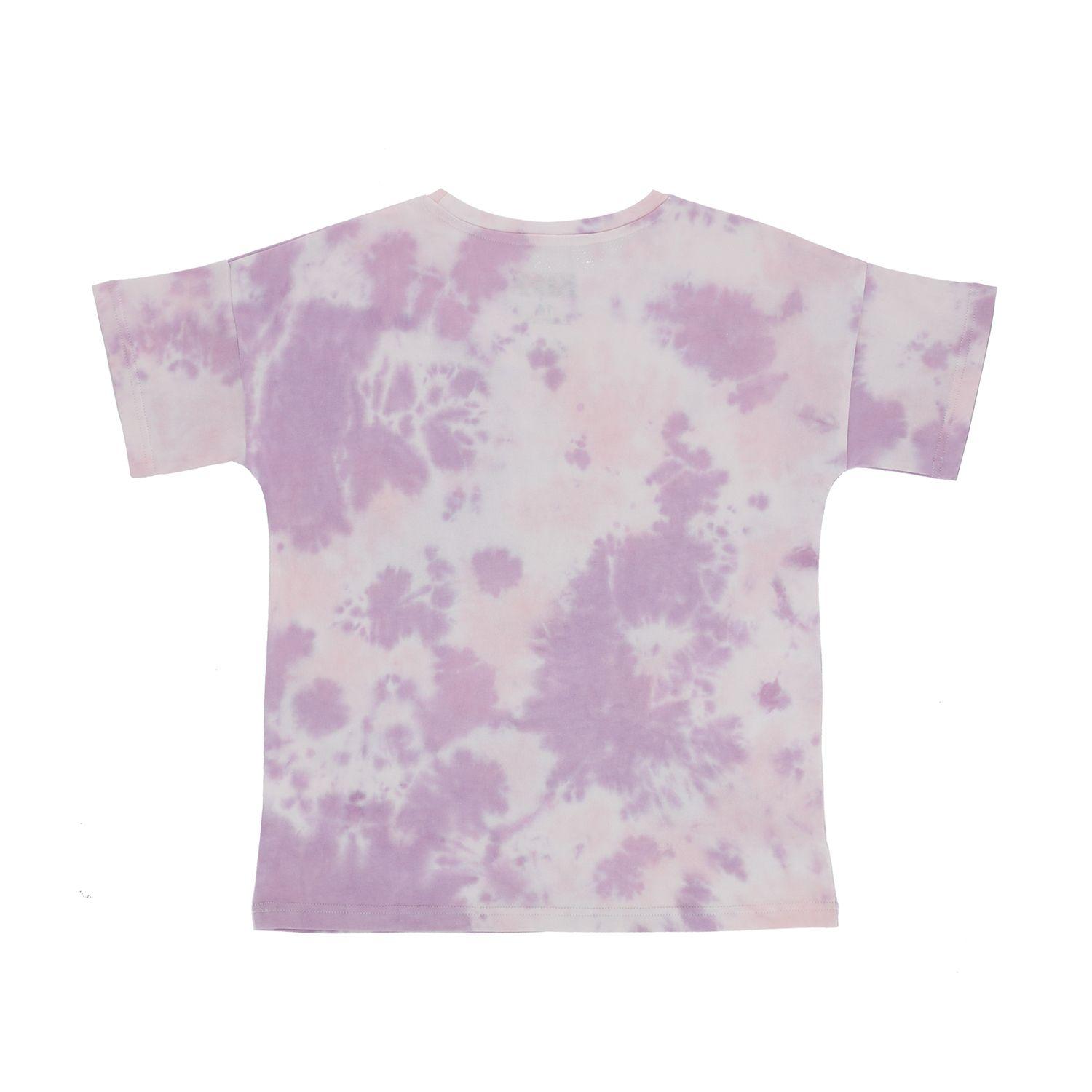 Polera Manga Corta Niña Corazon Lila Kiss-1
