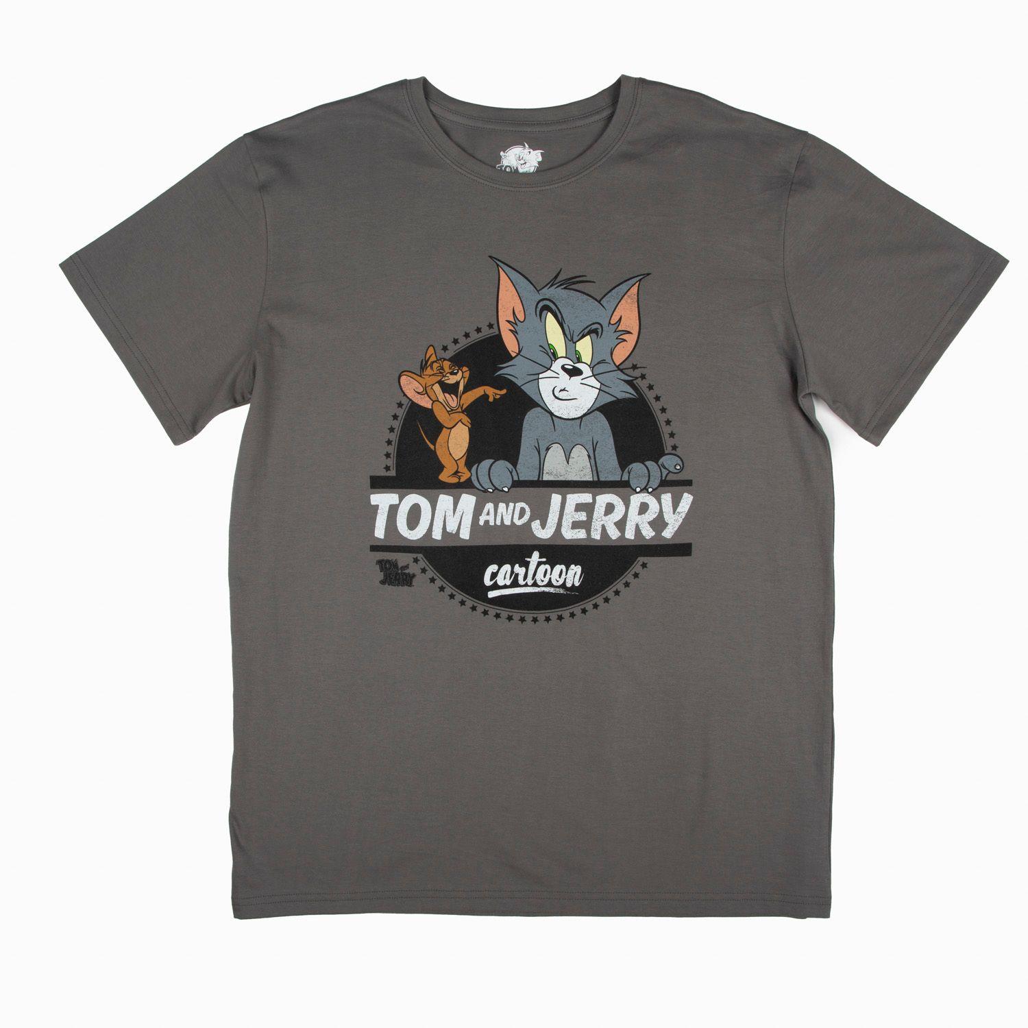 Polera Manga Corta Hombre Dia de los Enamorados Tom y Jerry-0