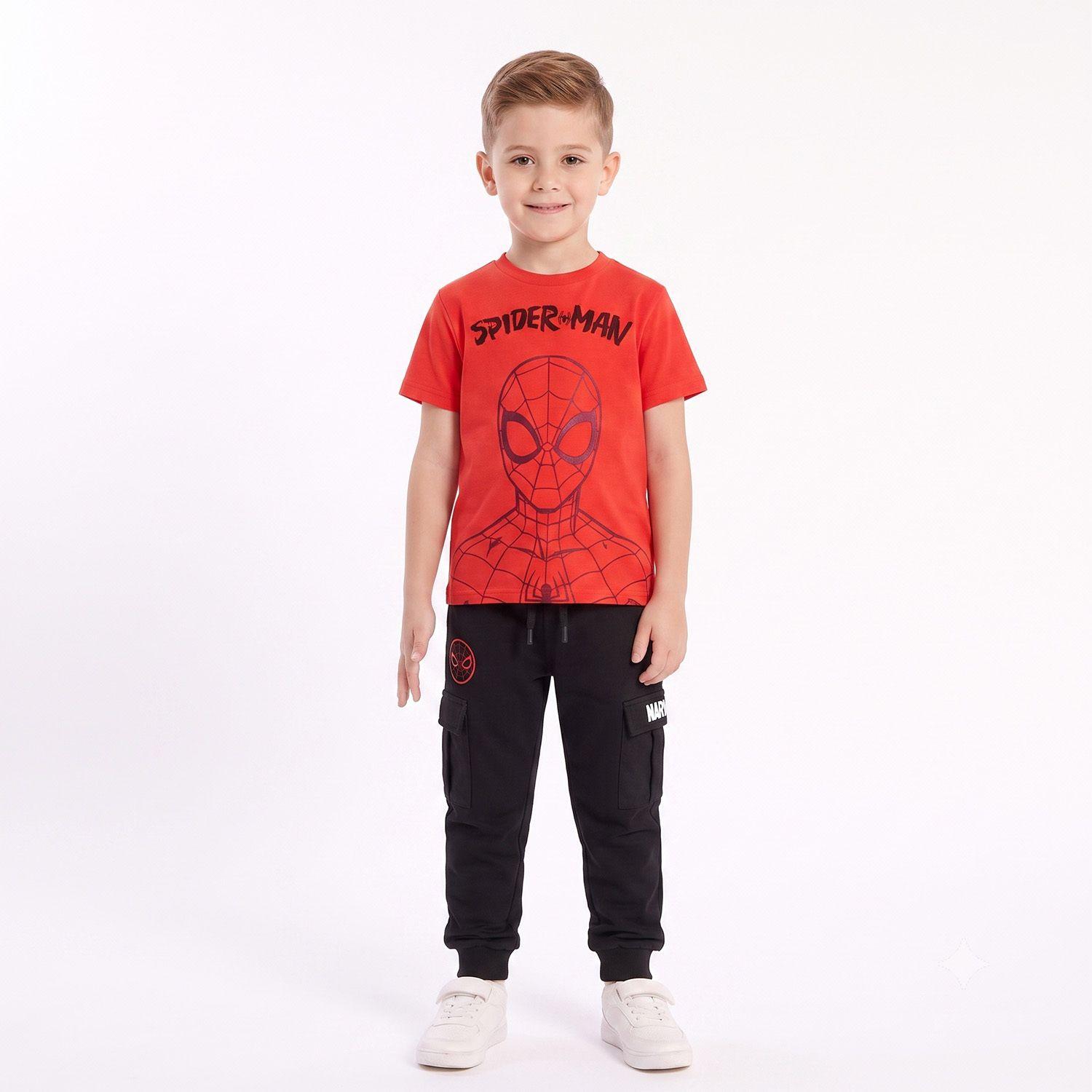 Conjunto Niño Spiderman Marvel Estampado Rojo-0
