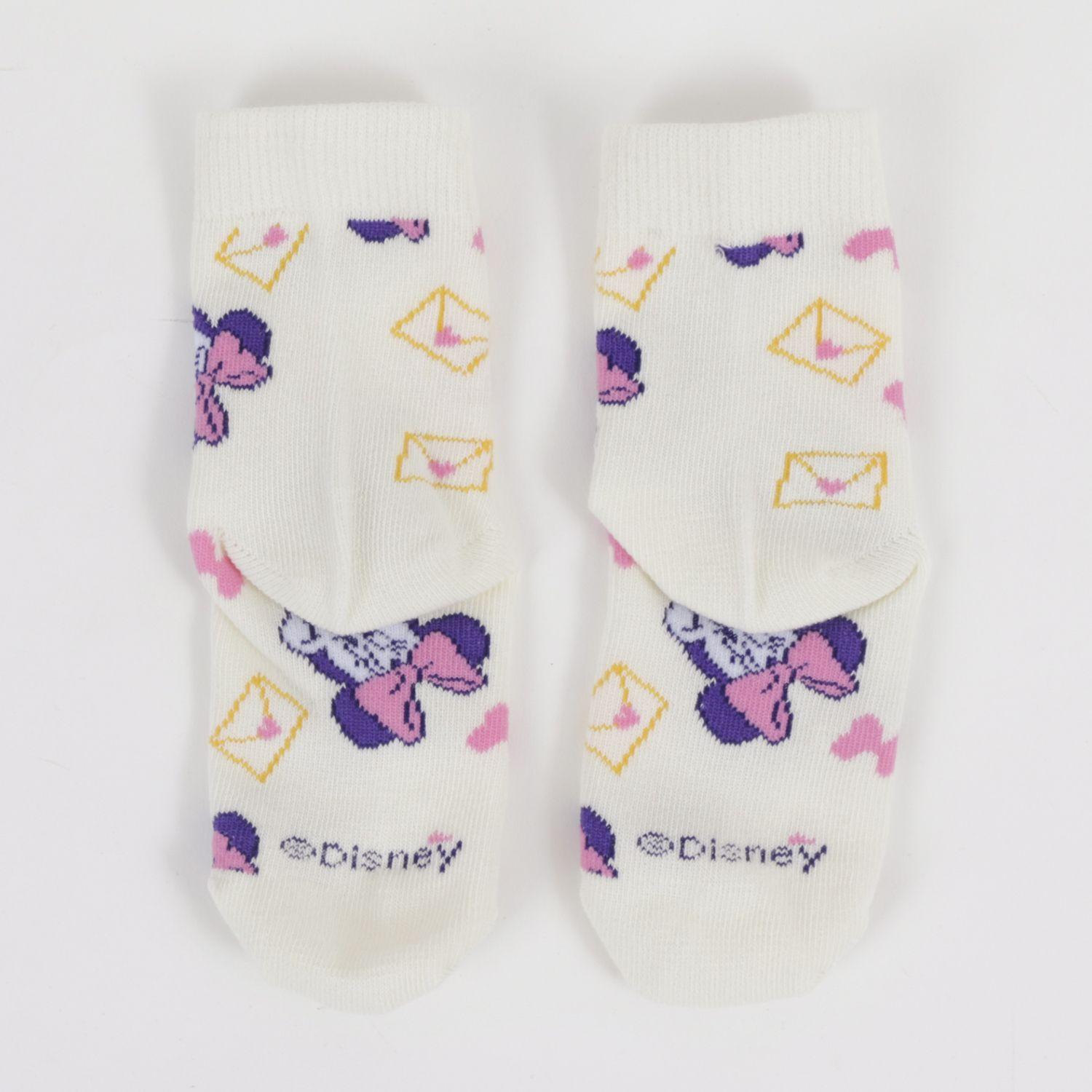 Tripack Calcetines Niña Rosado Full Print Minnie Disney-7
